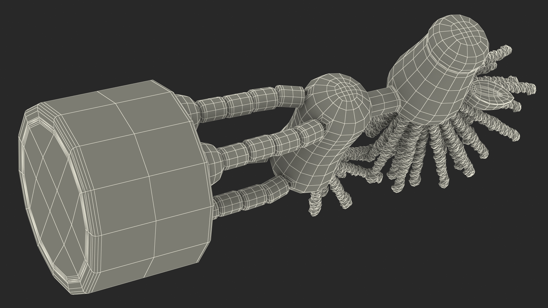 3D Unicorn Puppet Toy Yellow Rigged for Cinema 4D