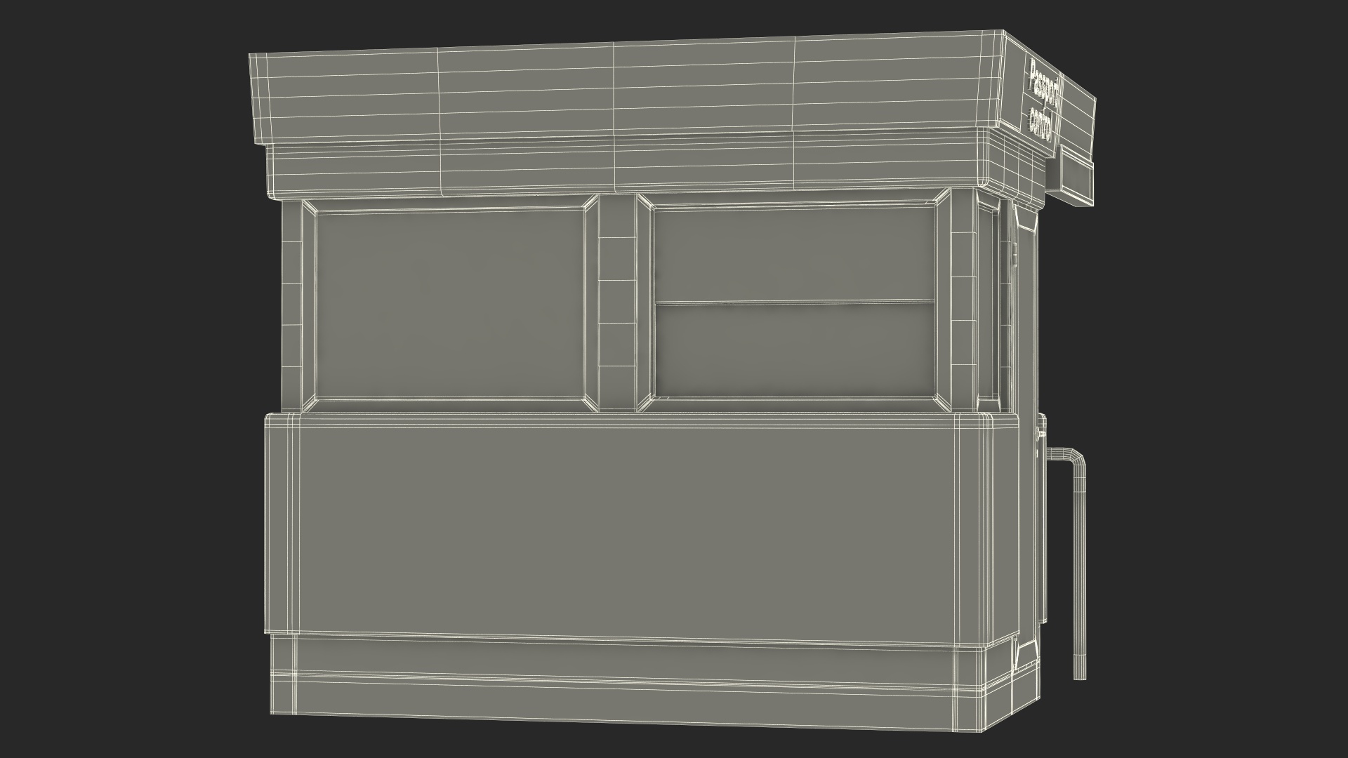 3D Passport Control Blue