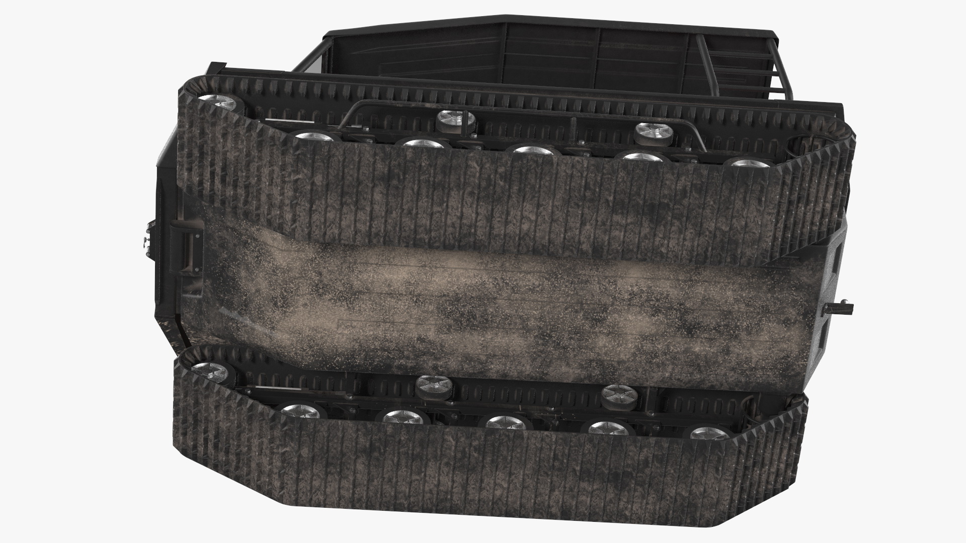 High Mobility ATV Tinger Old Red Rigged 3D model