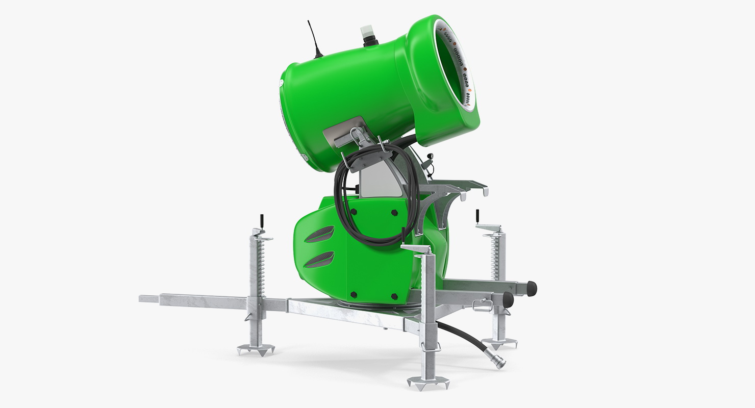 3D Snow Gun Generic Rigged model
