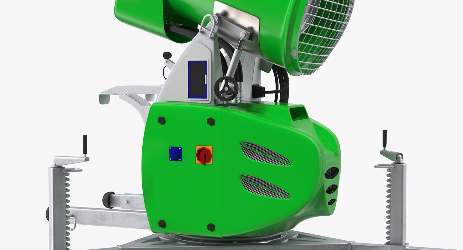 3D Snow Gun Generic Rigged model
