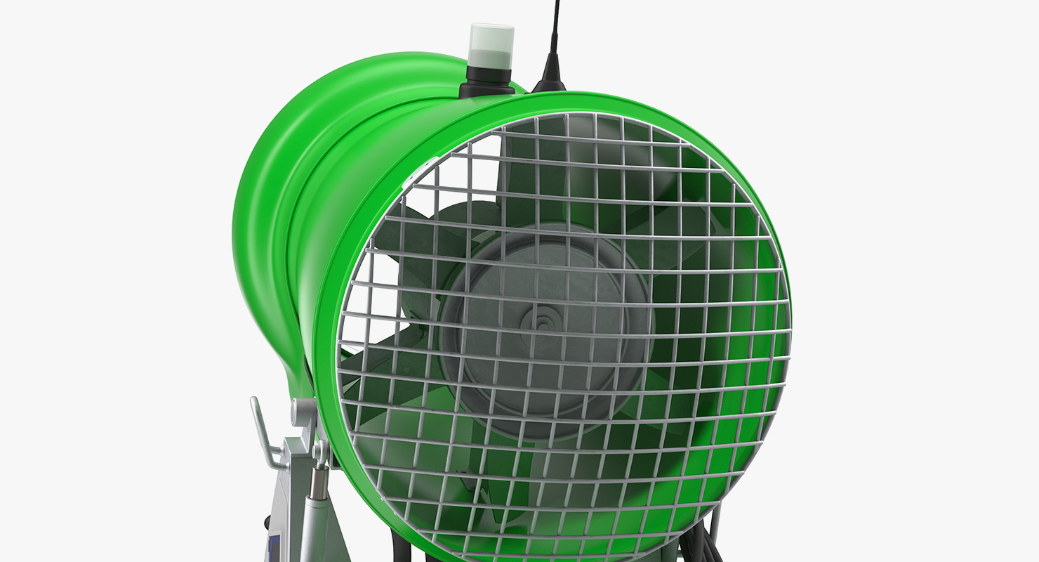3D Snow Gun Generic Rigged model