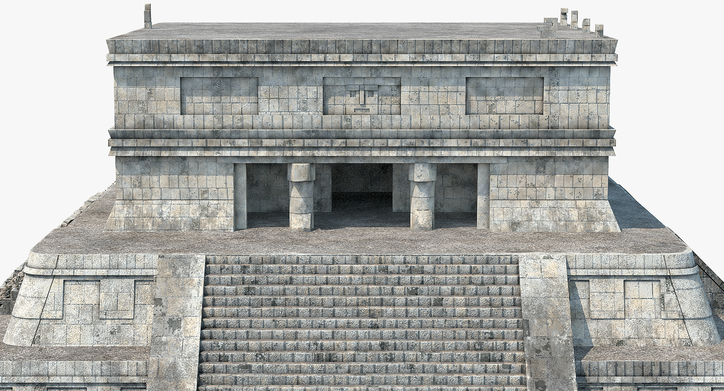 3D Ancient Mayan Pyramid