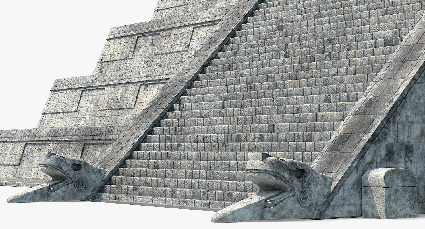 3D Ancient Mayan Pyramid