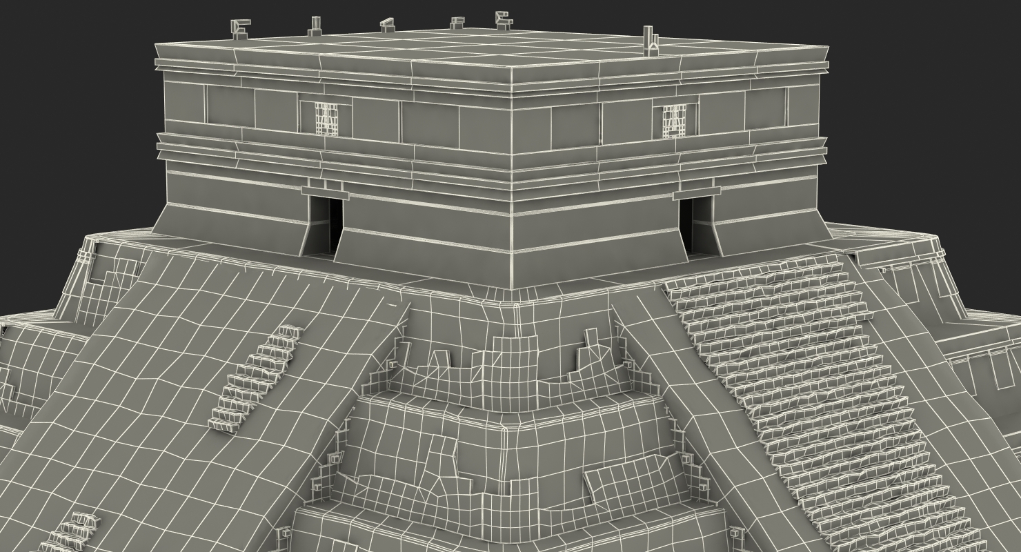 3D Ancient Mayan Pyramid