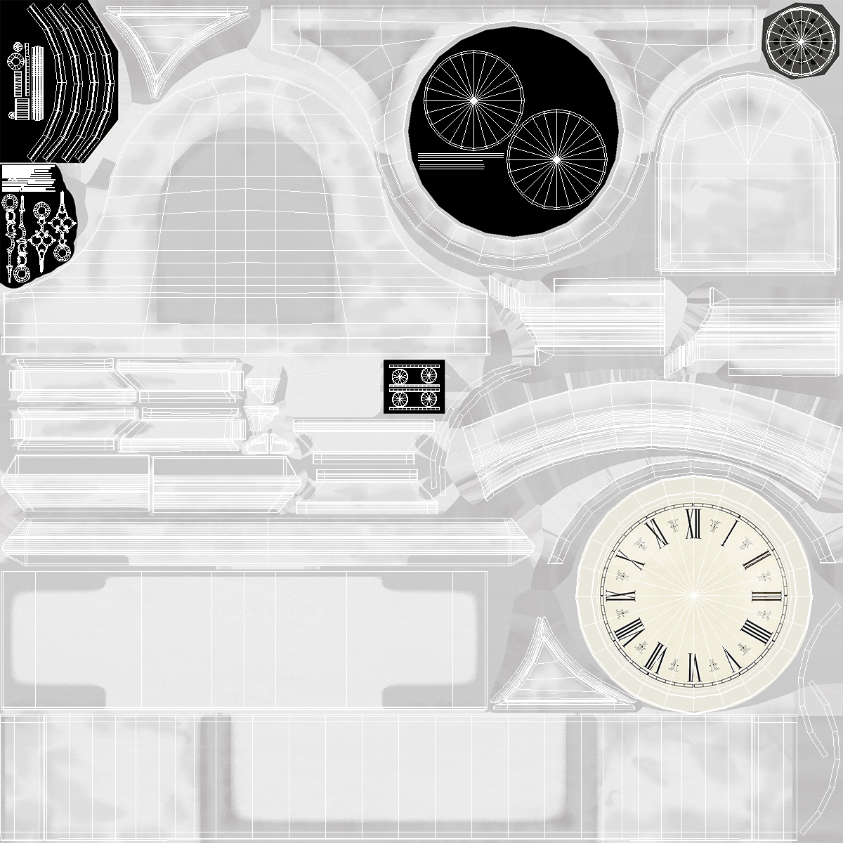 3D model Vintage Mantel Clock
