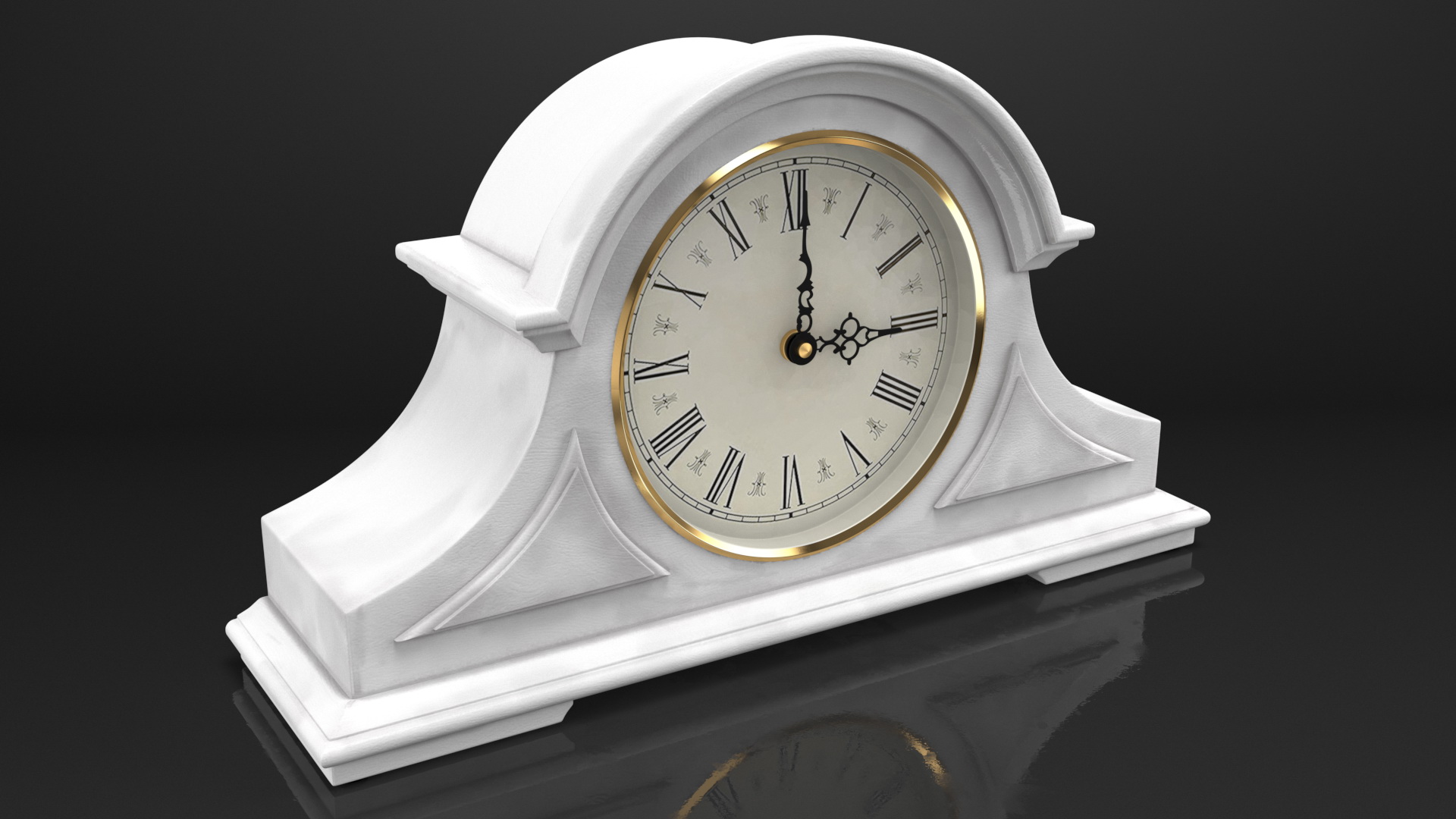 3D model Vintage Mantel Clock