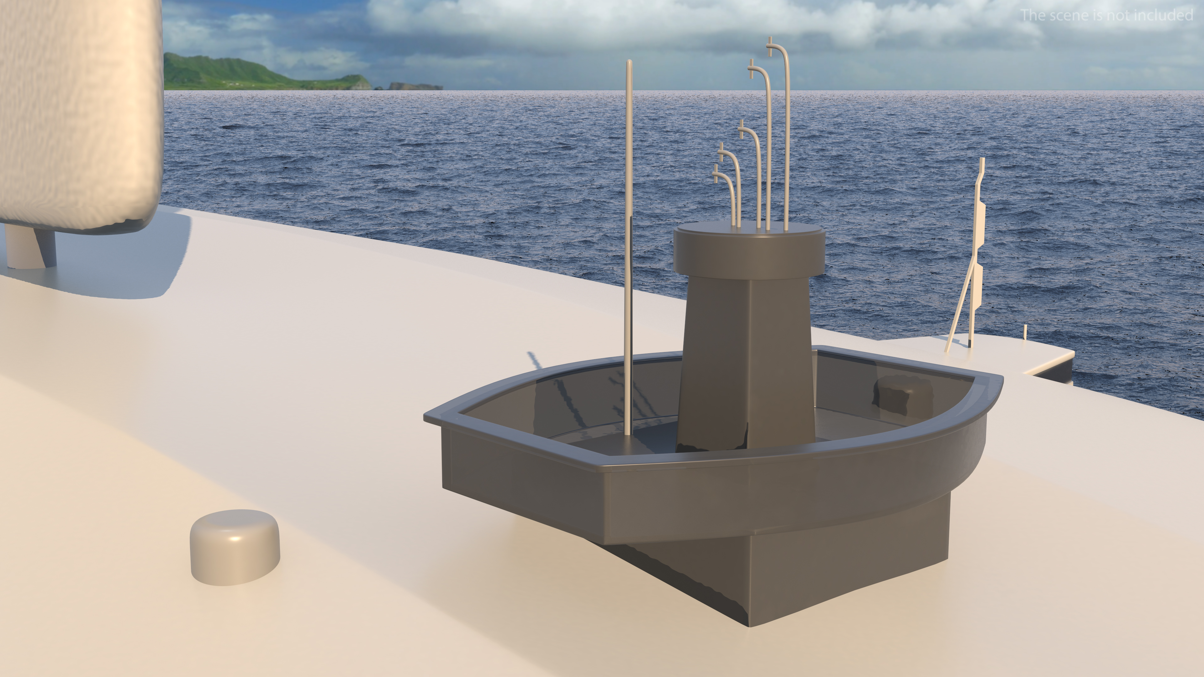 3D Futuristic Ship Sail Powered model