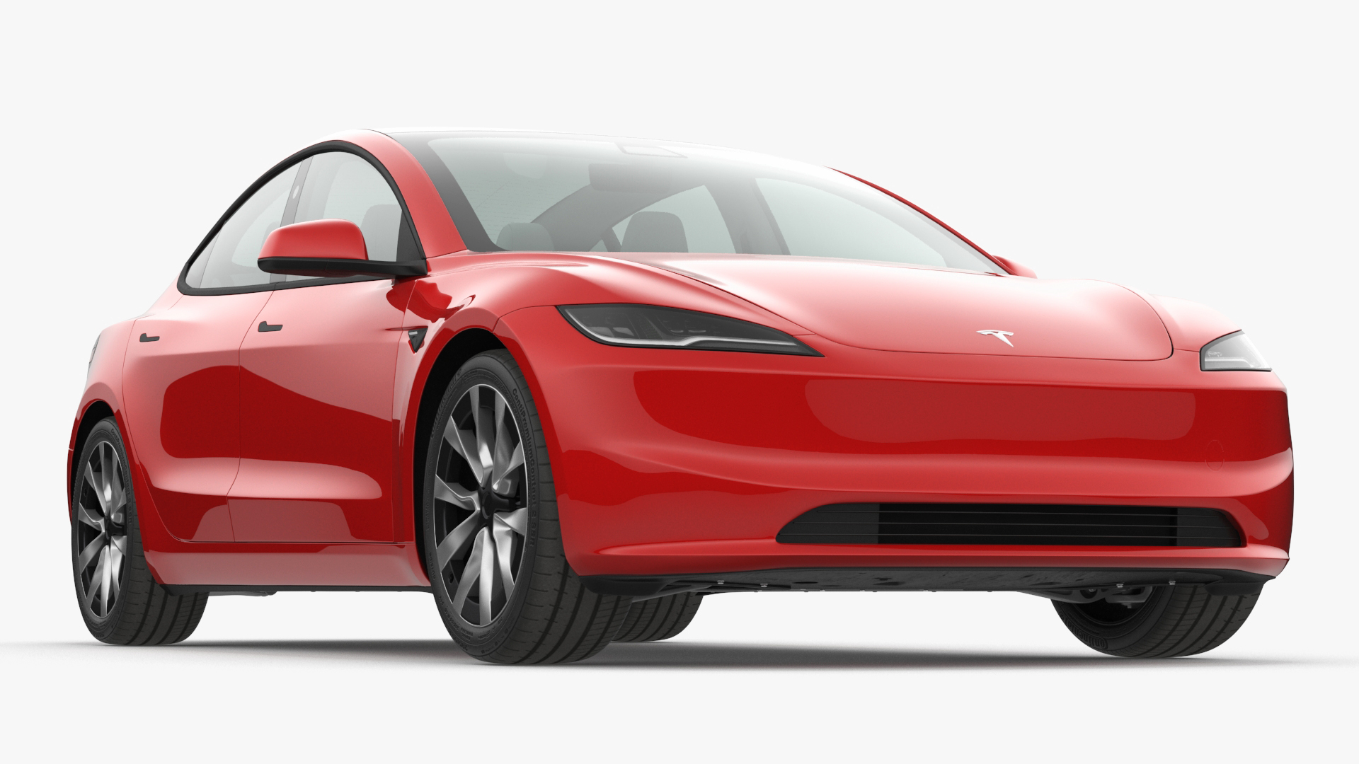 Tesla Model 3 2024 Red 3D