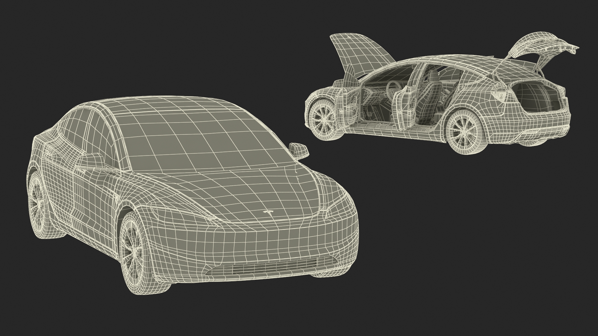 Tesla Model 3 2024 Red 3D
