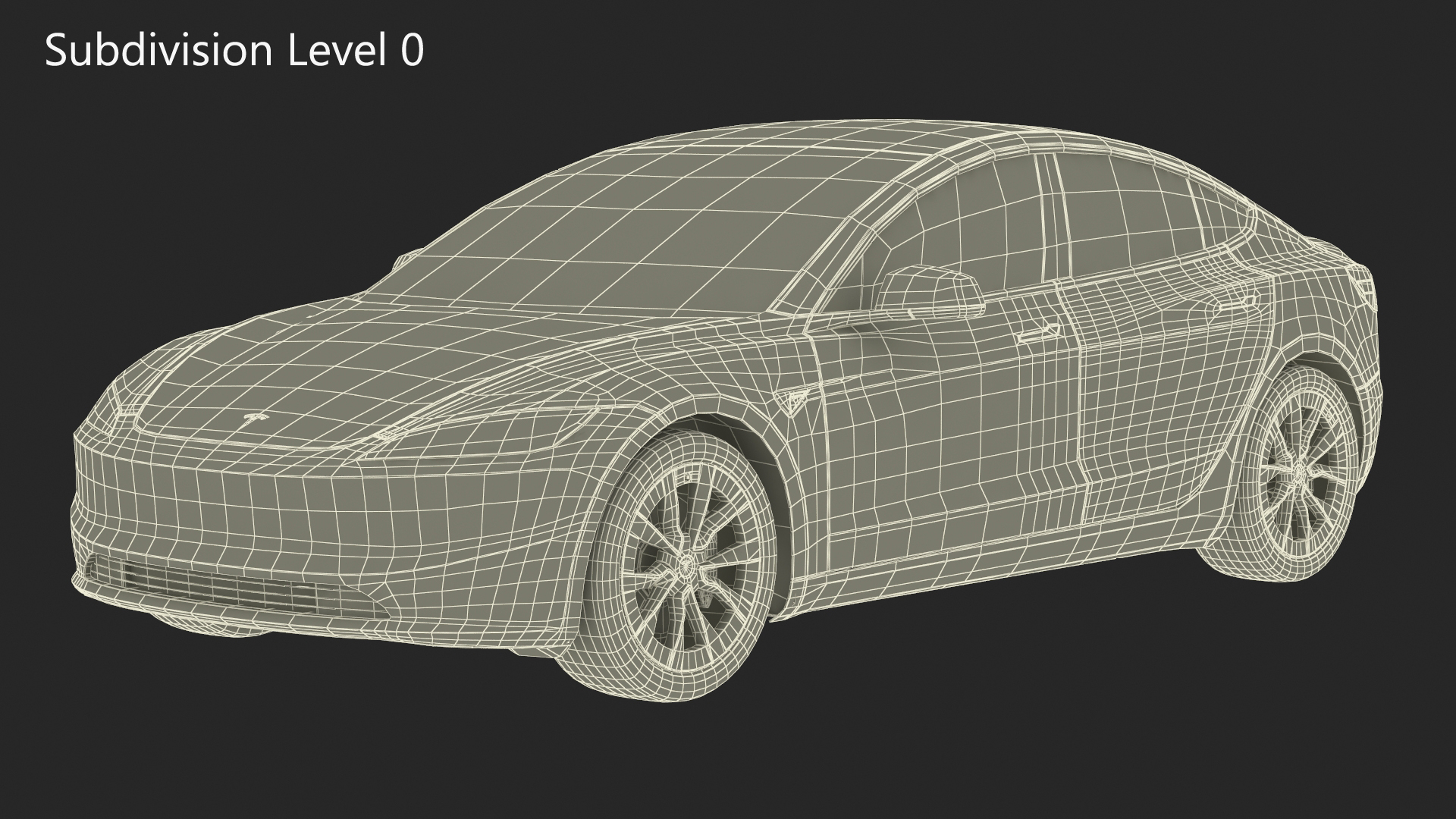 Tesla Model 3 2024 Red 3D