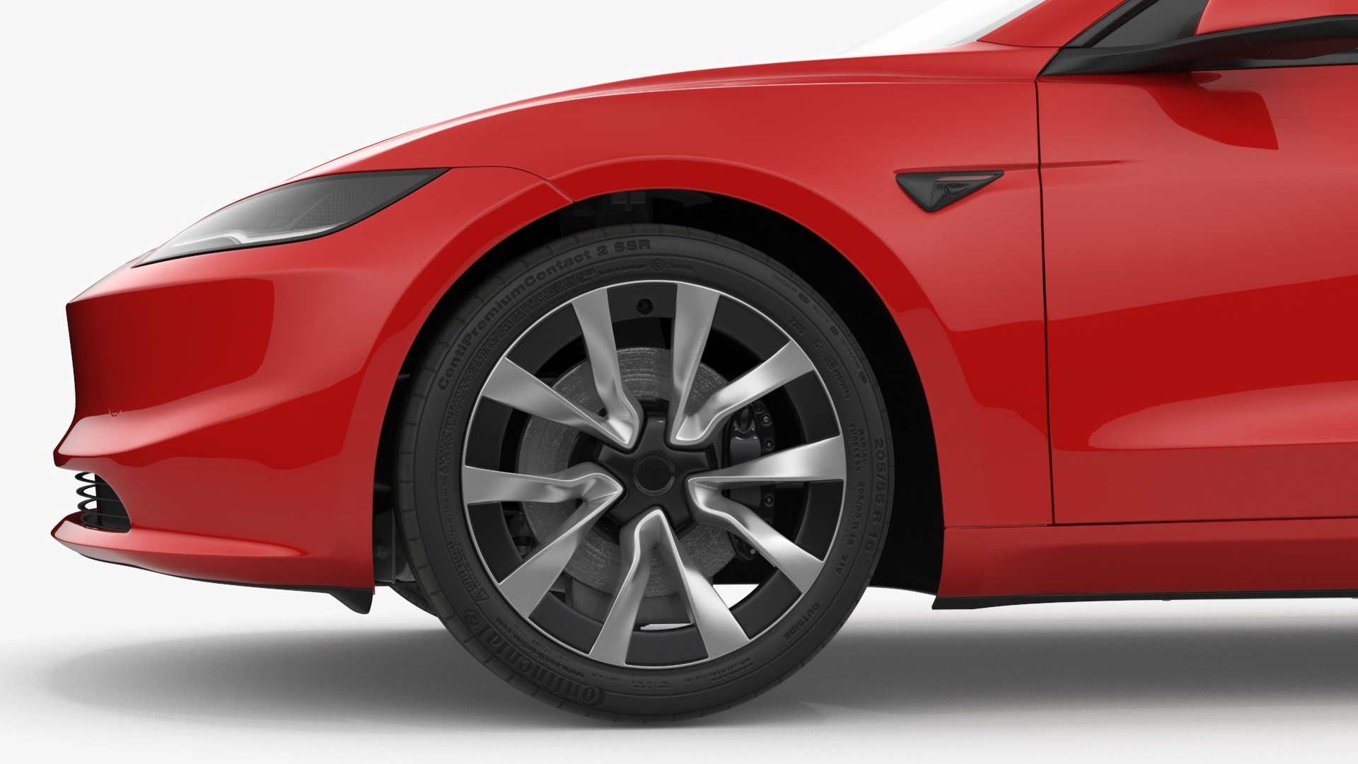 Tesla Model 3 2024 Red 3D