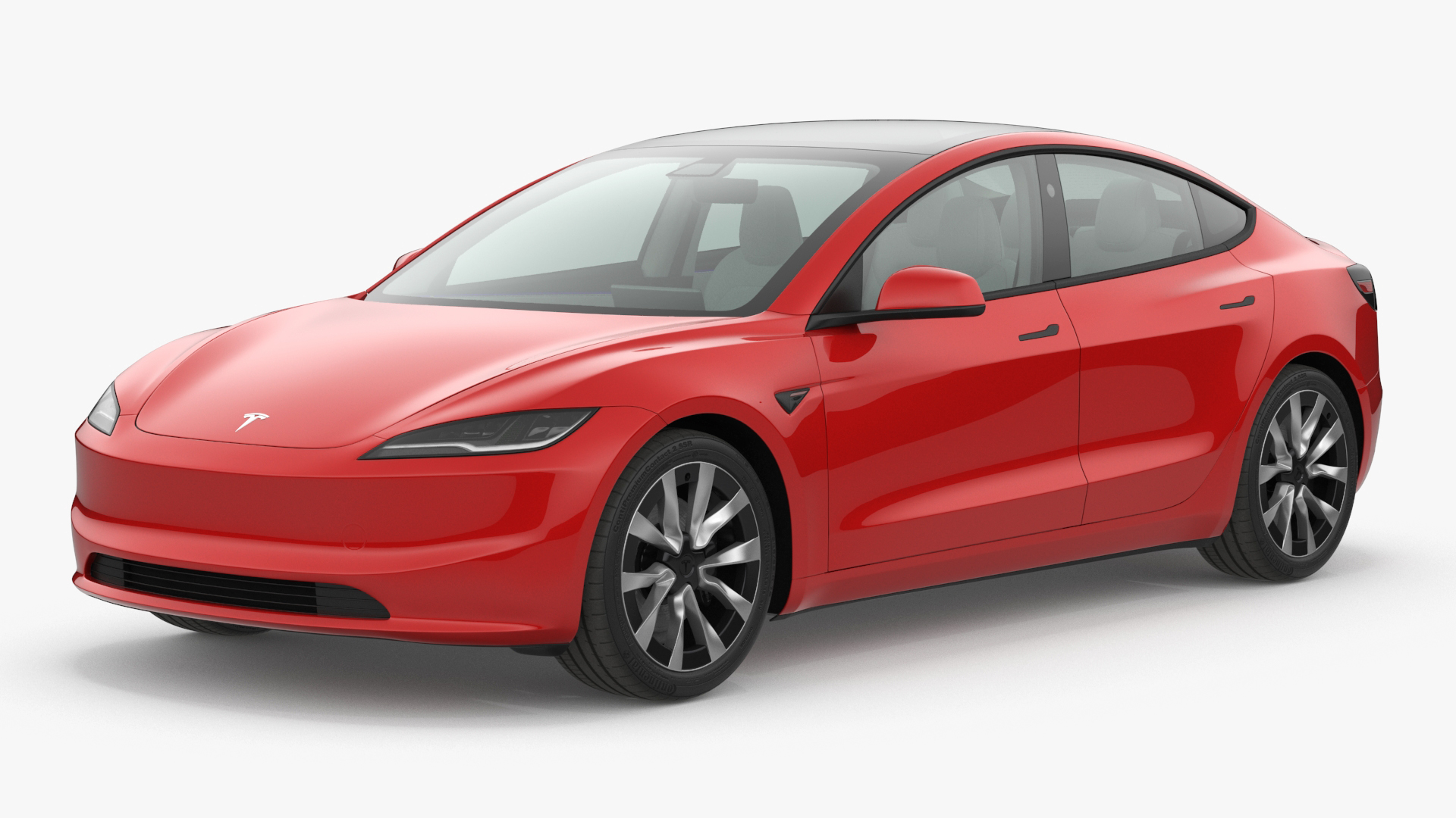 Tesla Model 3 2024 Red 3D