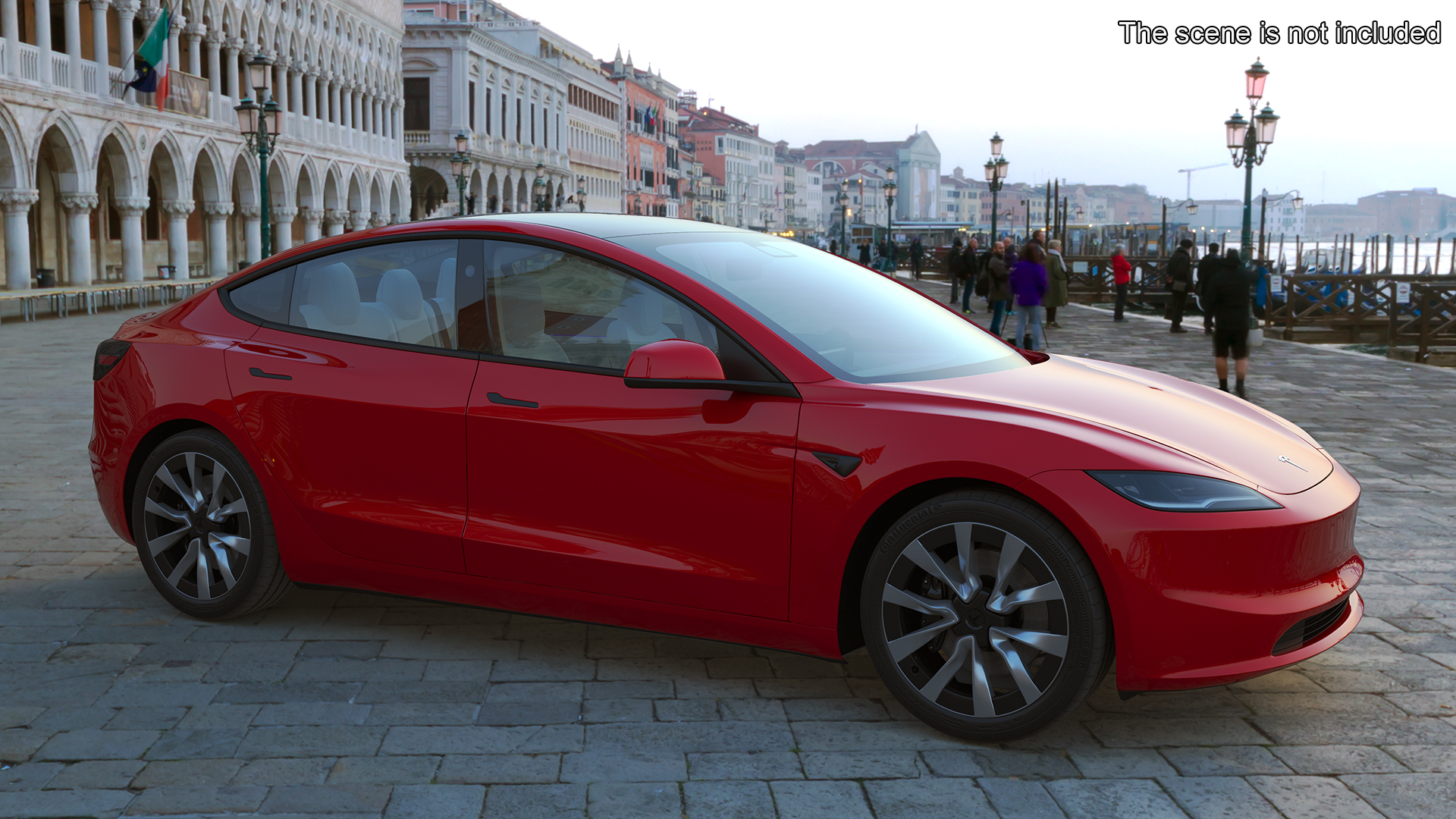 Tesla Model 3 2024 Red 3D