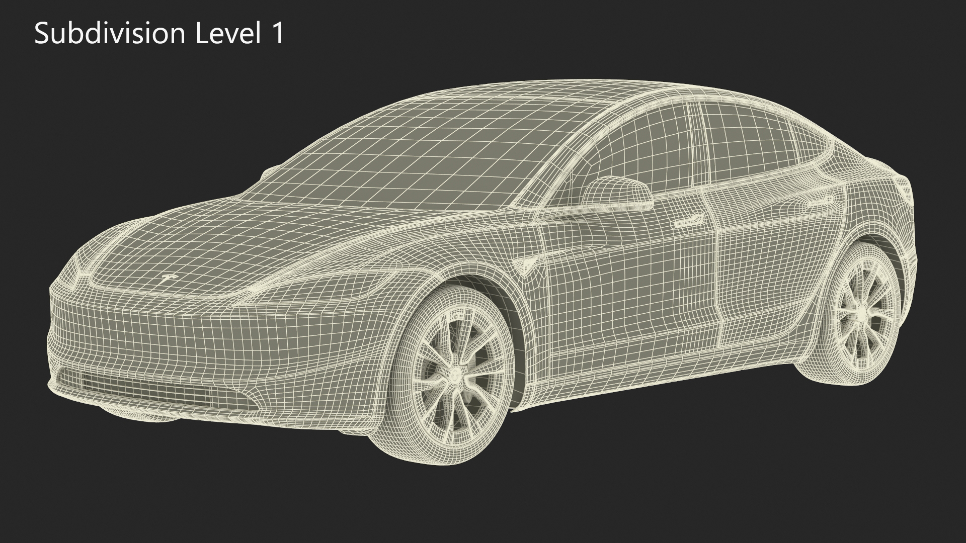 Tesla Model 3 2024 Red 3D