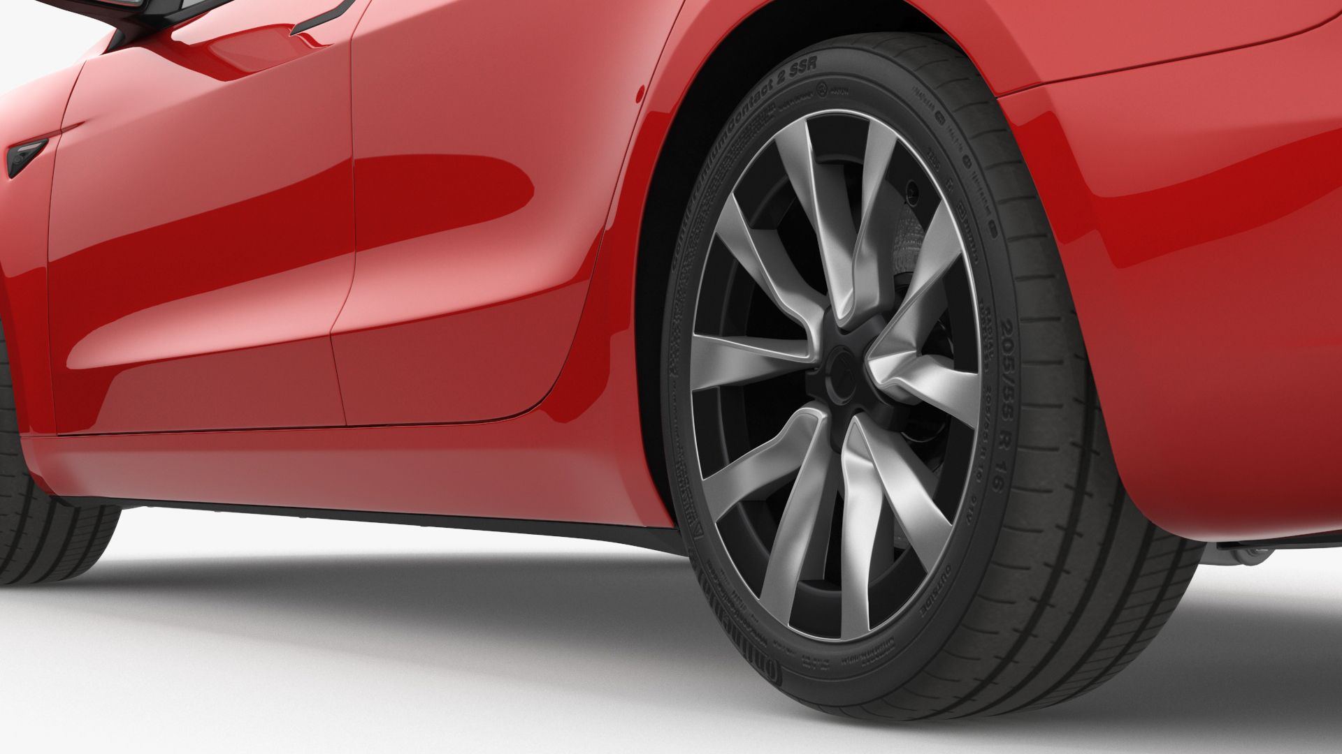 Tesla Model 3 2024 Red 3D