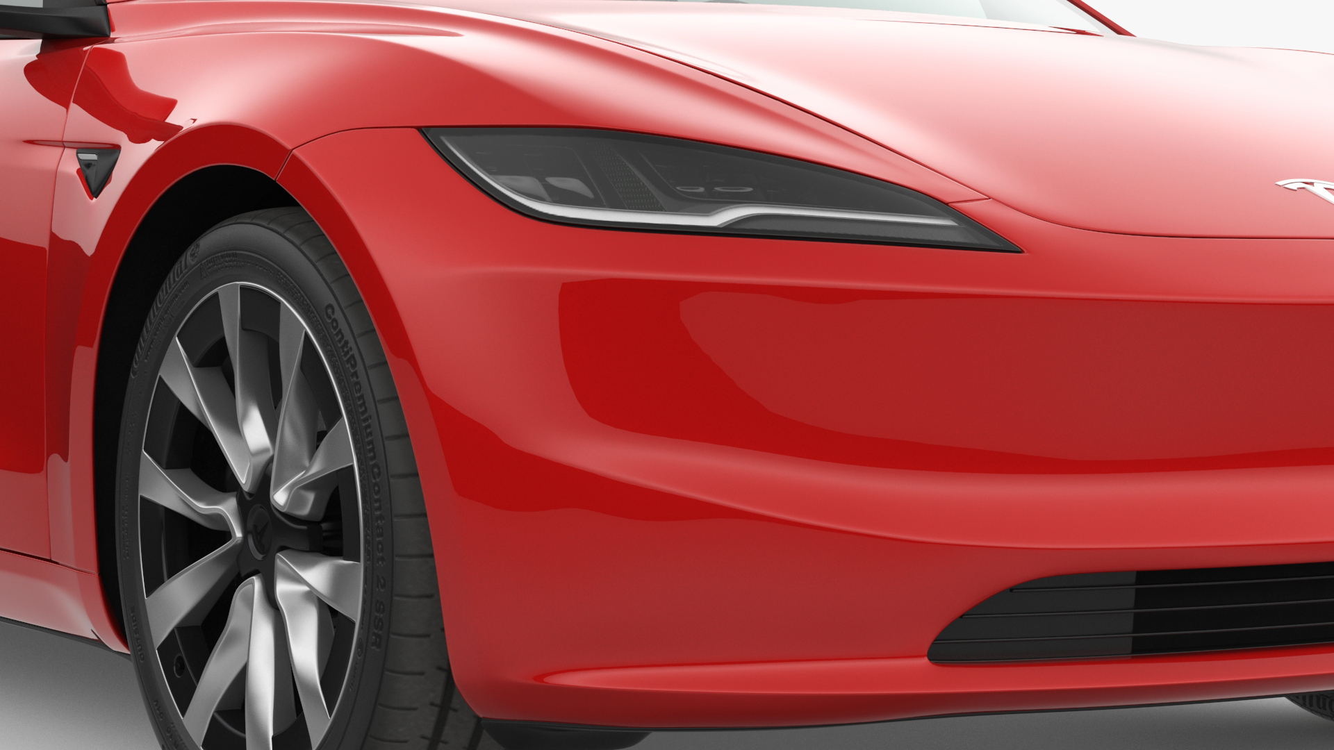 Tesla Model 3 2024 Red 3D