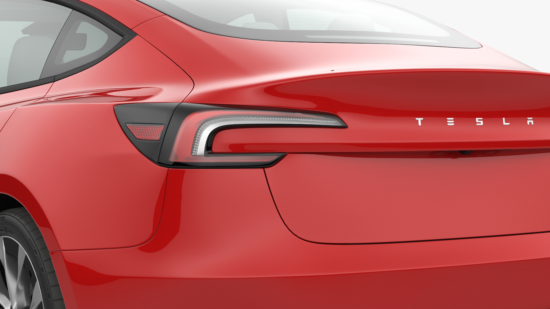 Tesla Model 3 2024 Red 3D