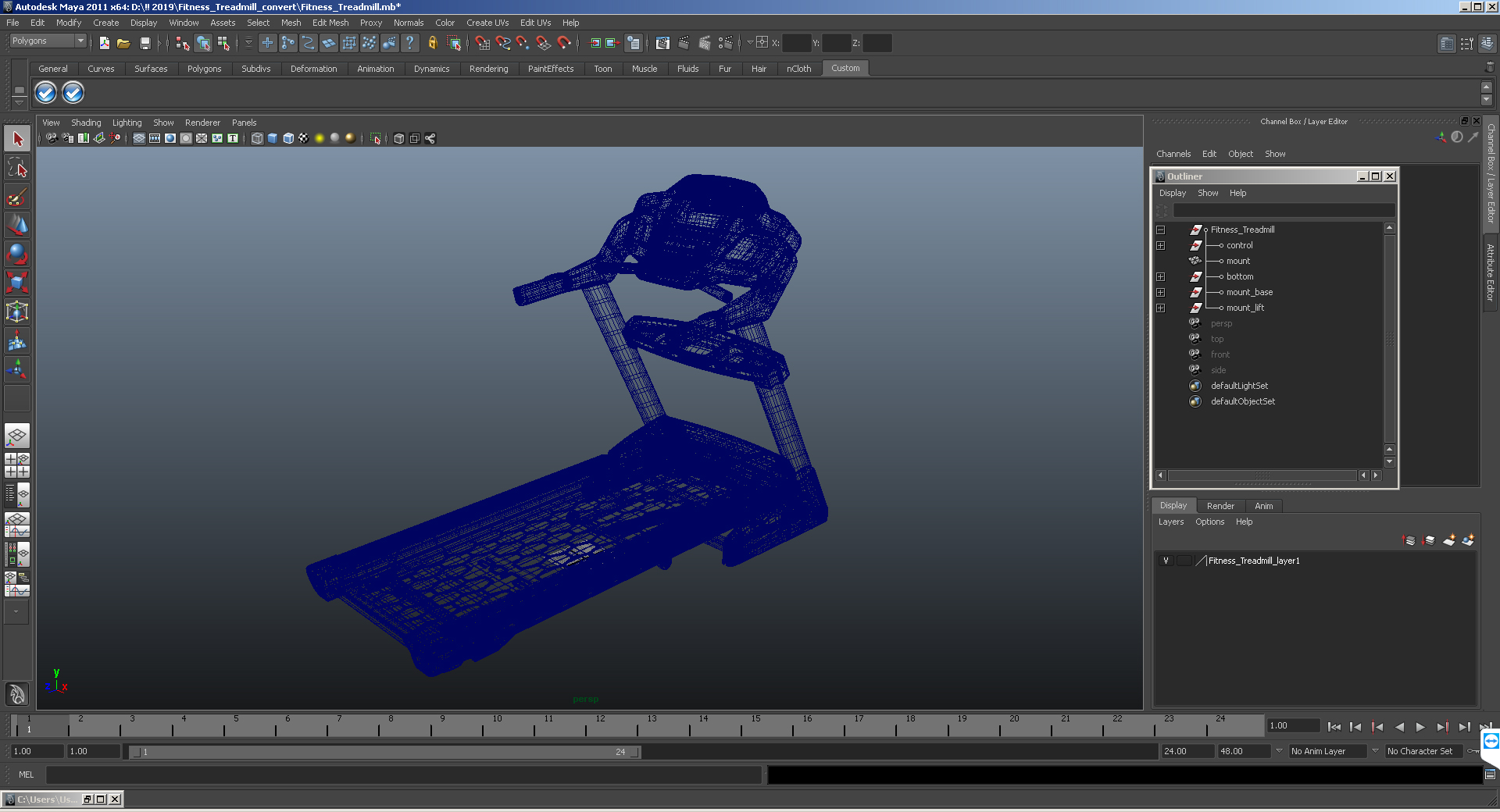 Fitness Treadmill 3D