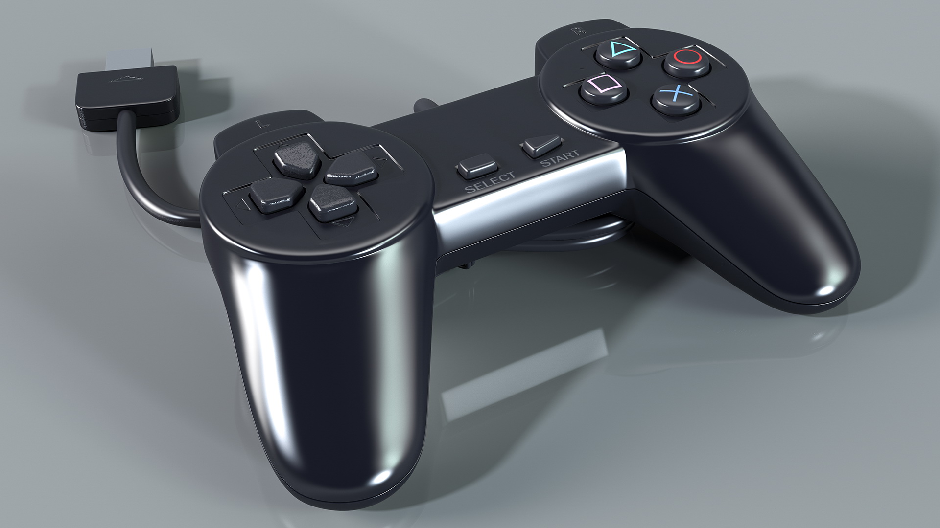 Old Gaming Console Controller 3D model