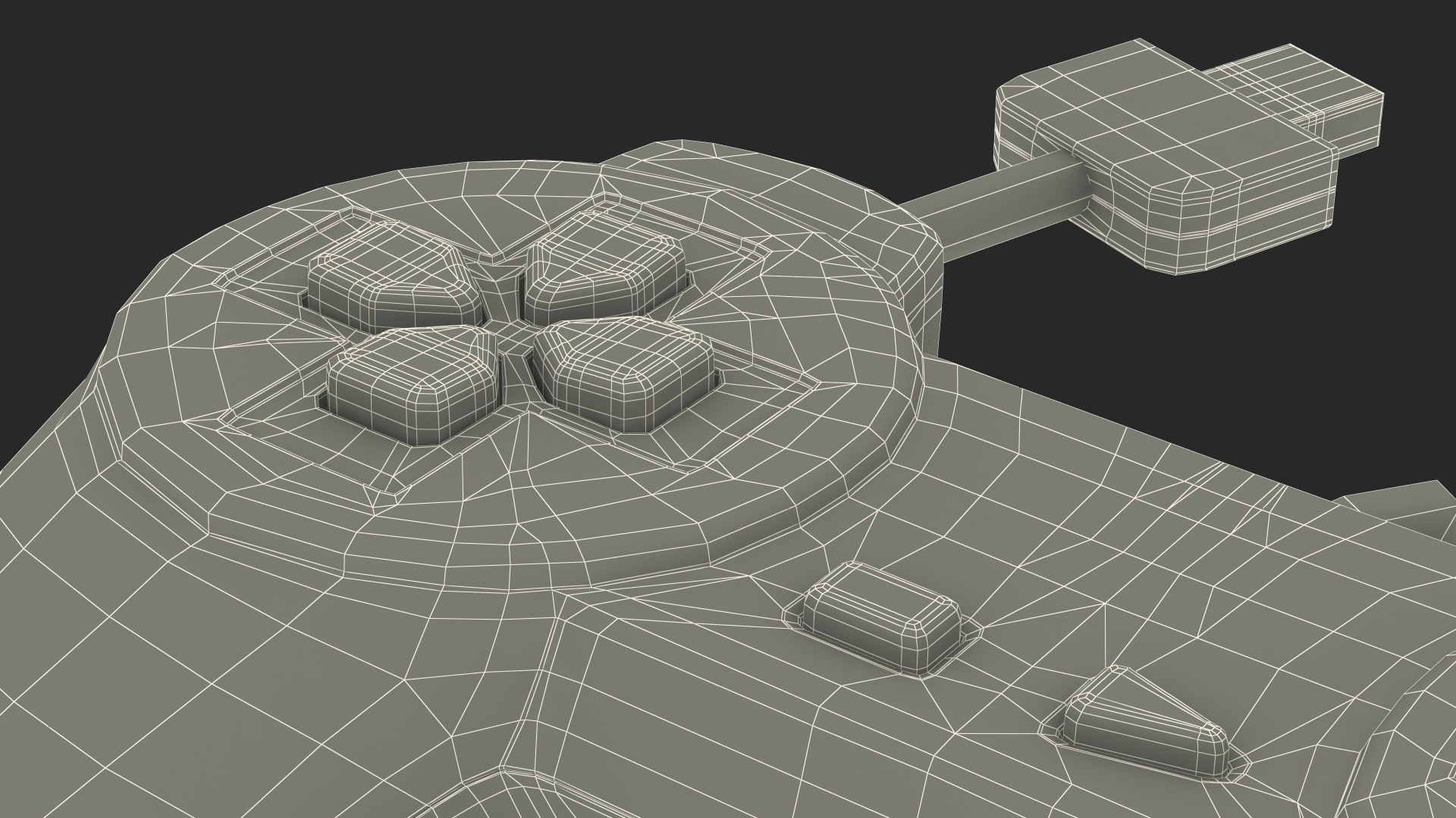 Old Gaming Console Controller 3D model