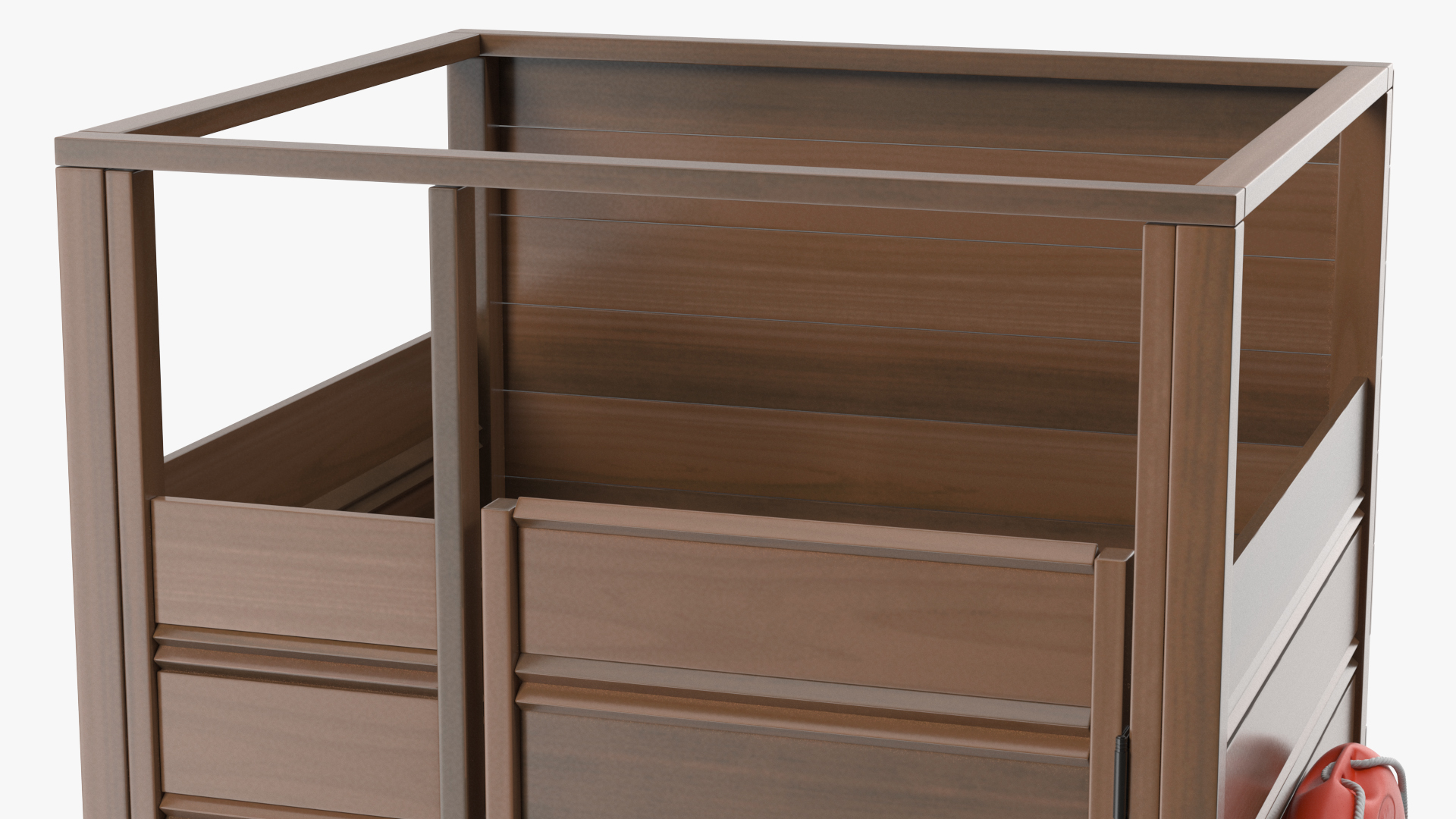 3D Wooden Dressing Cabin