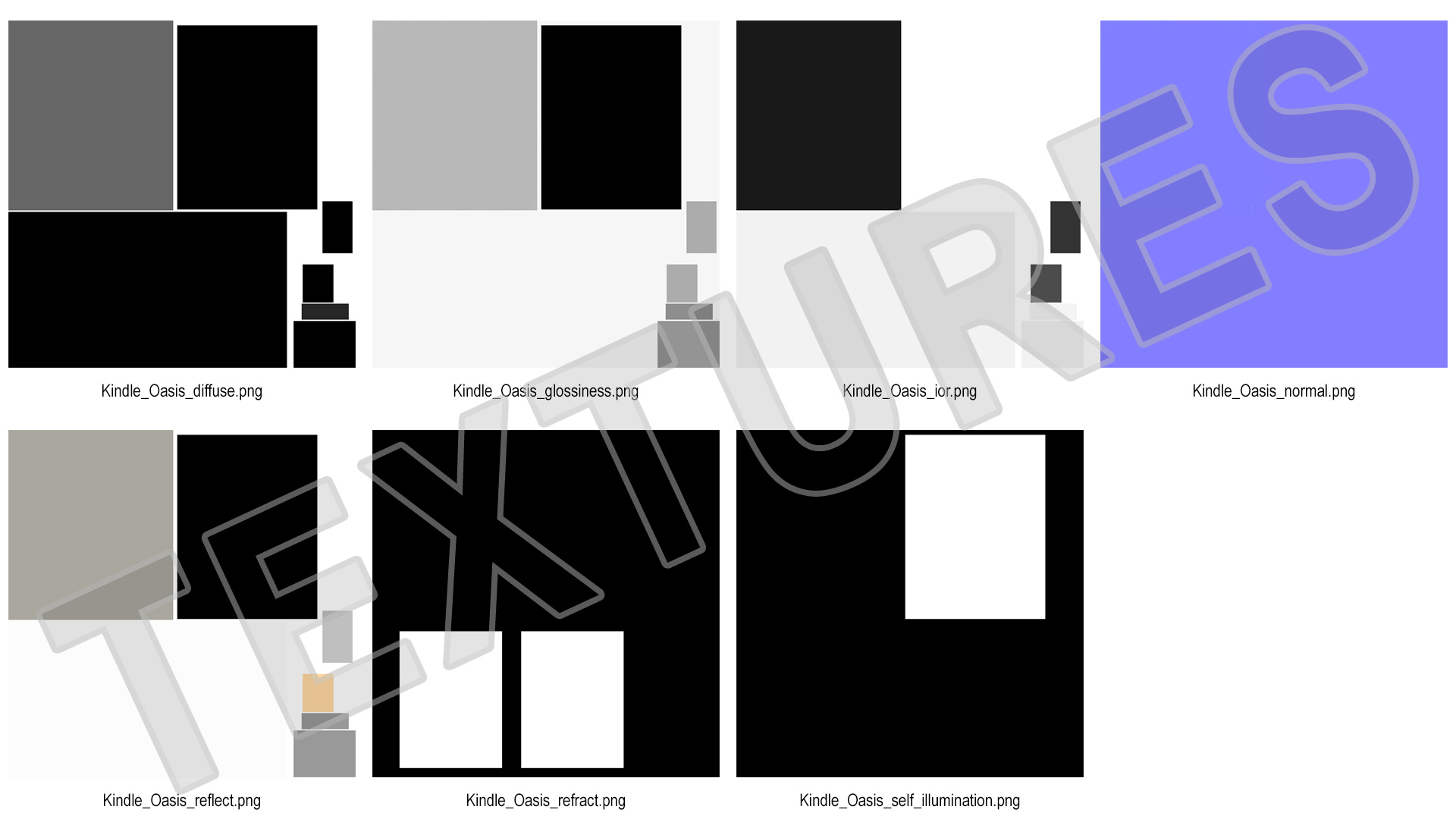 3D E-Reader Tablet Generic model