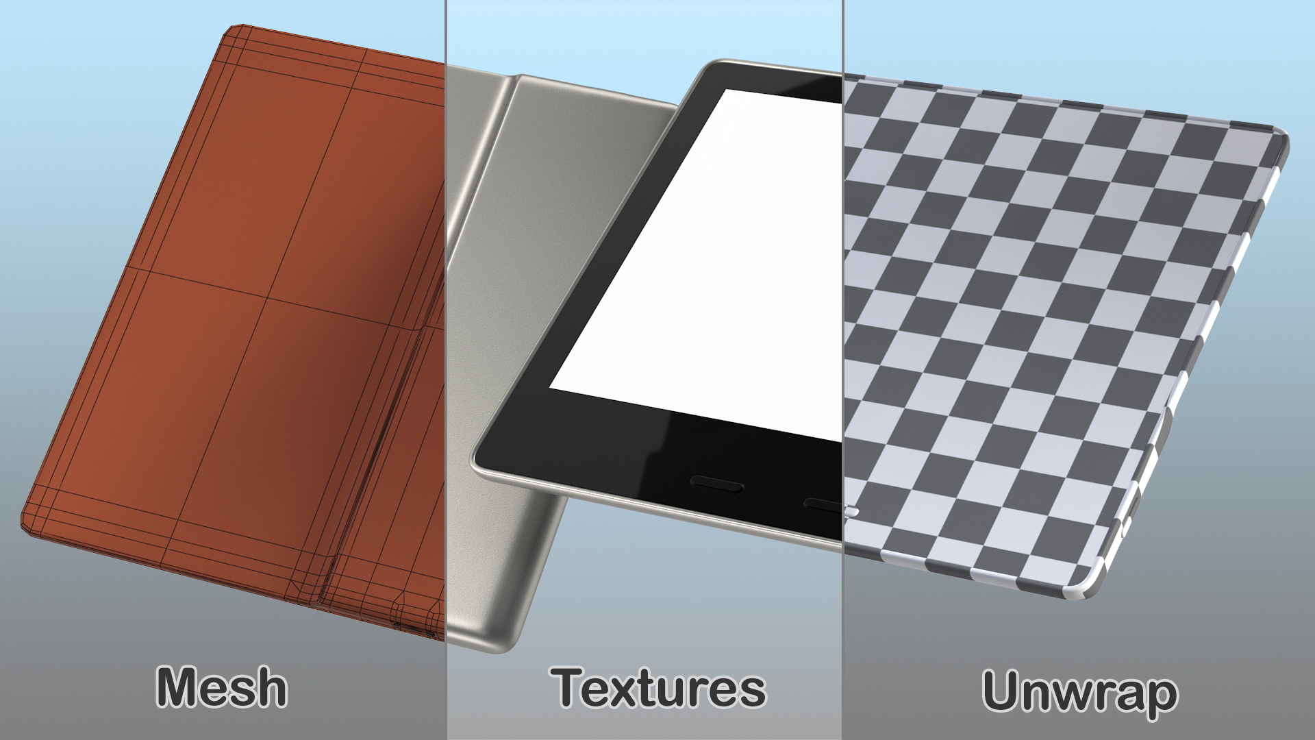 3D E-Reader Tablet Generic model