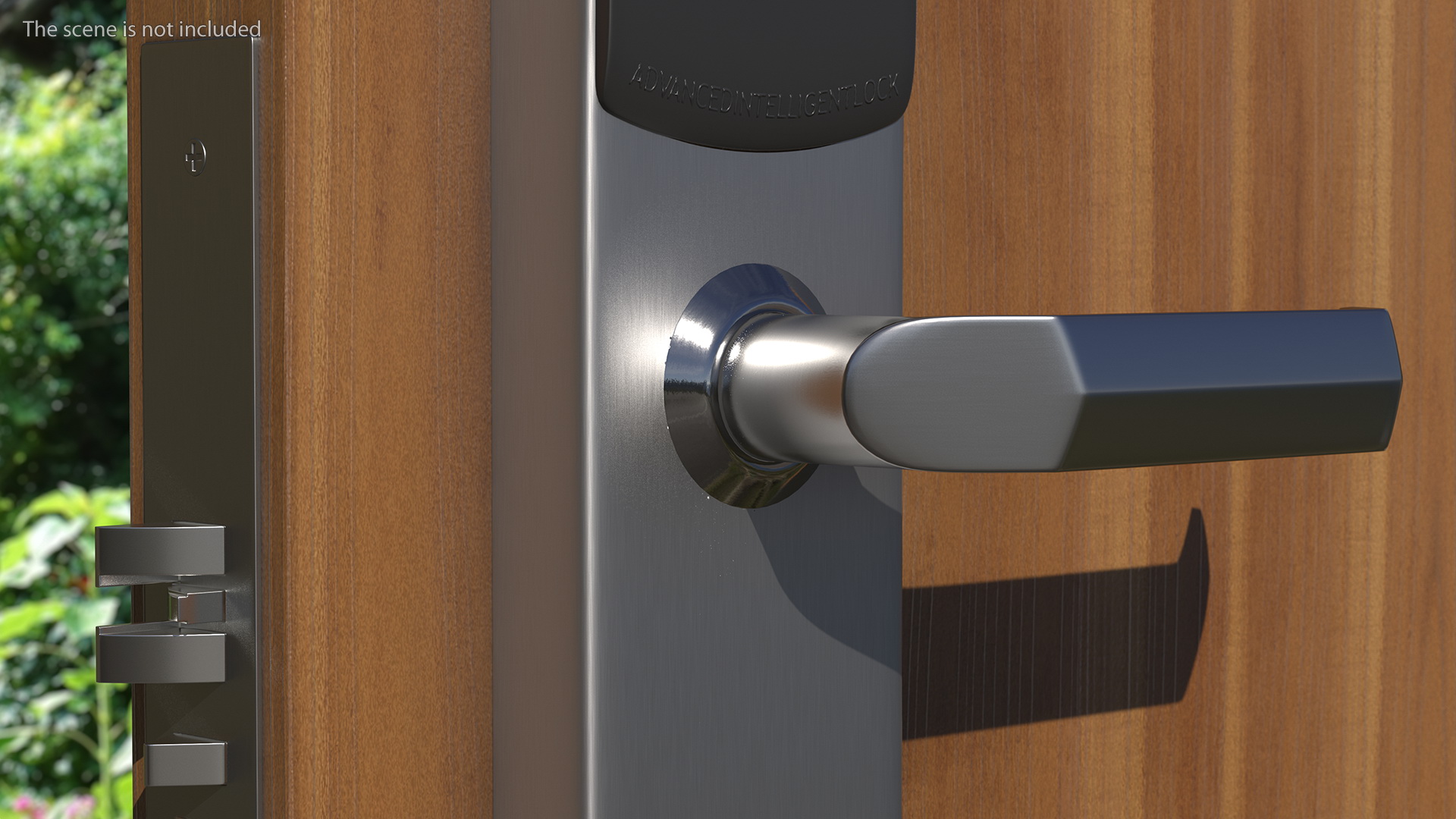 3D model Electronic Hotel Door Lock System Silver