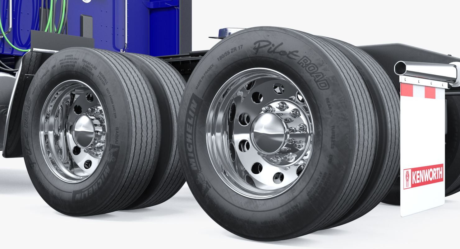 Kenworth W990 Simple Interior 3D model