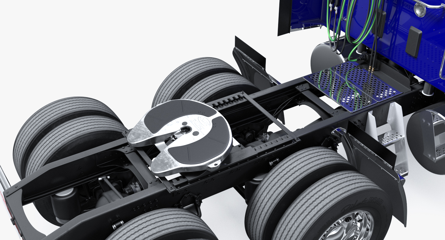 Kenworth W990 Simple Interior 3D model