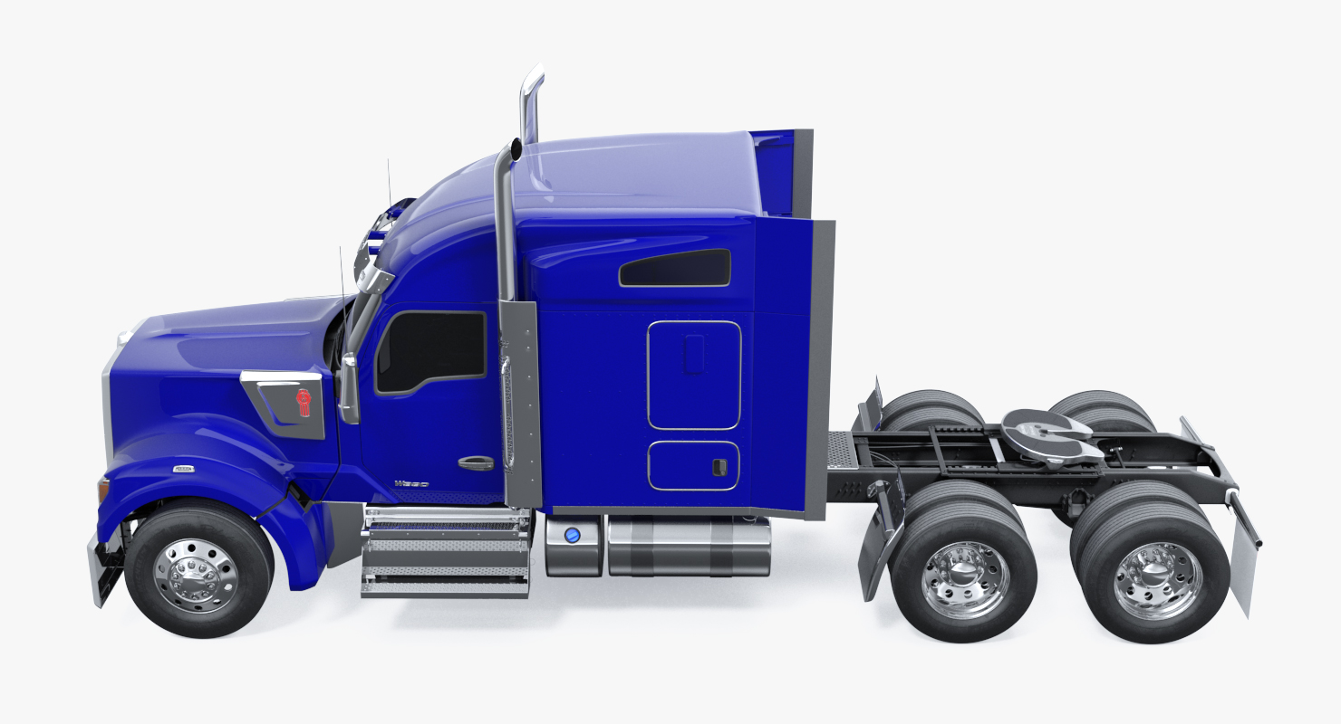 Kenworth W990 Simple Interior 3D model