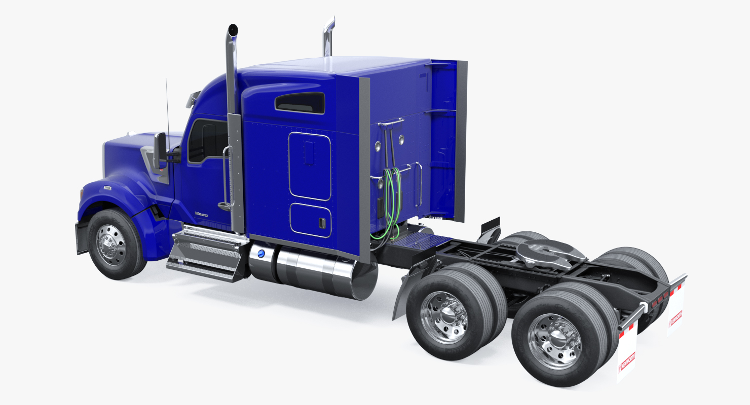 Kenworth W990 Simple Interior 3D model