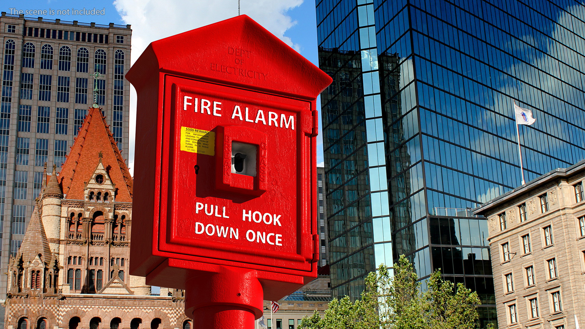 Vintage Fire Alarm Box 3D