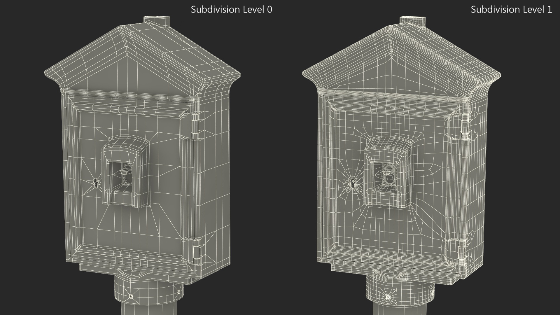 Vintage Fire Alarm Box 3D