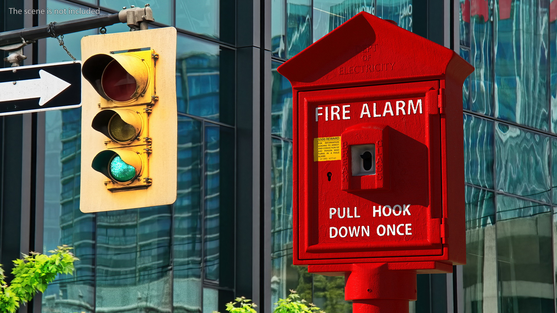 Vintage Fire Alarm Box 3D