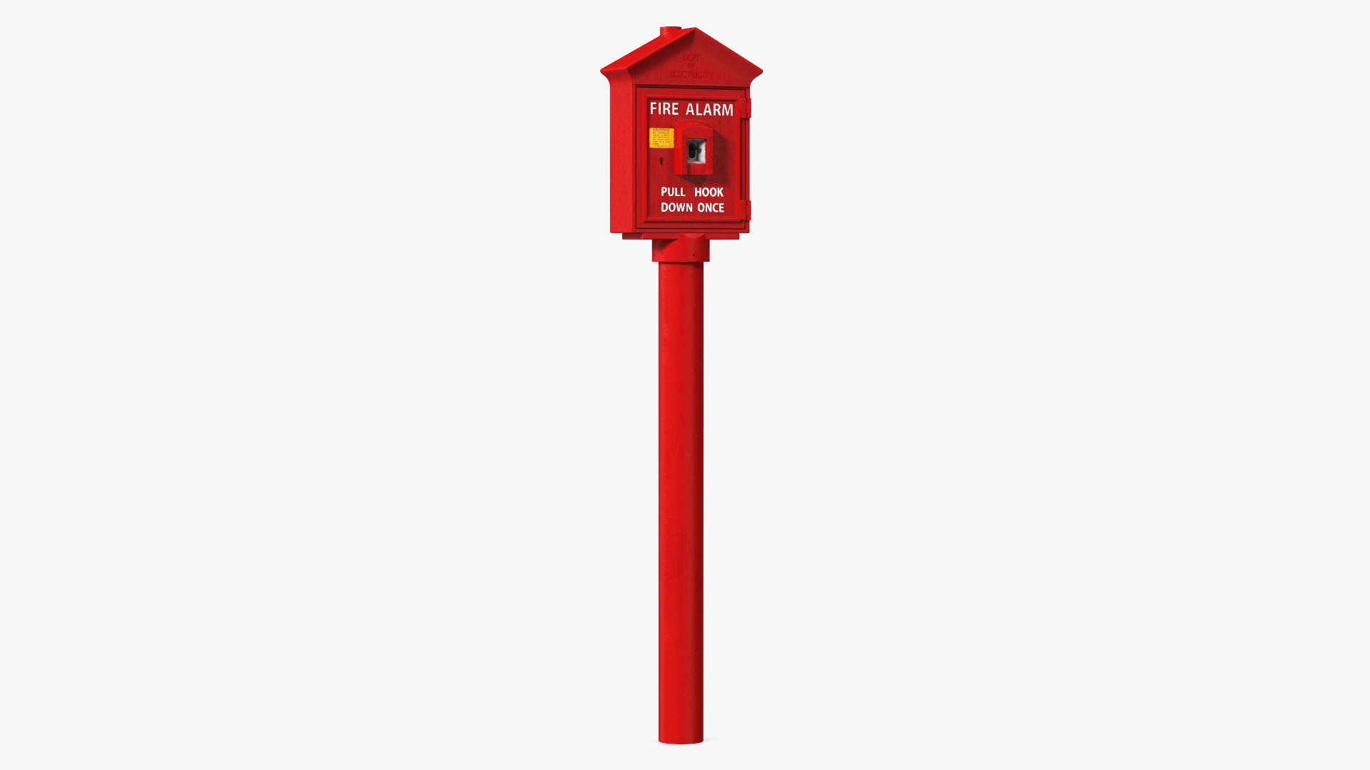 Vintage Fire Alarm Box 3D