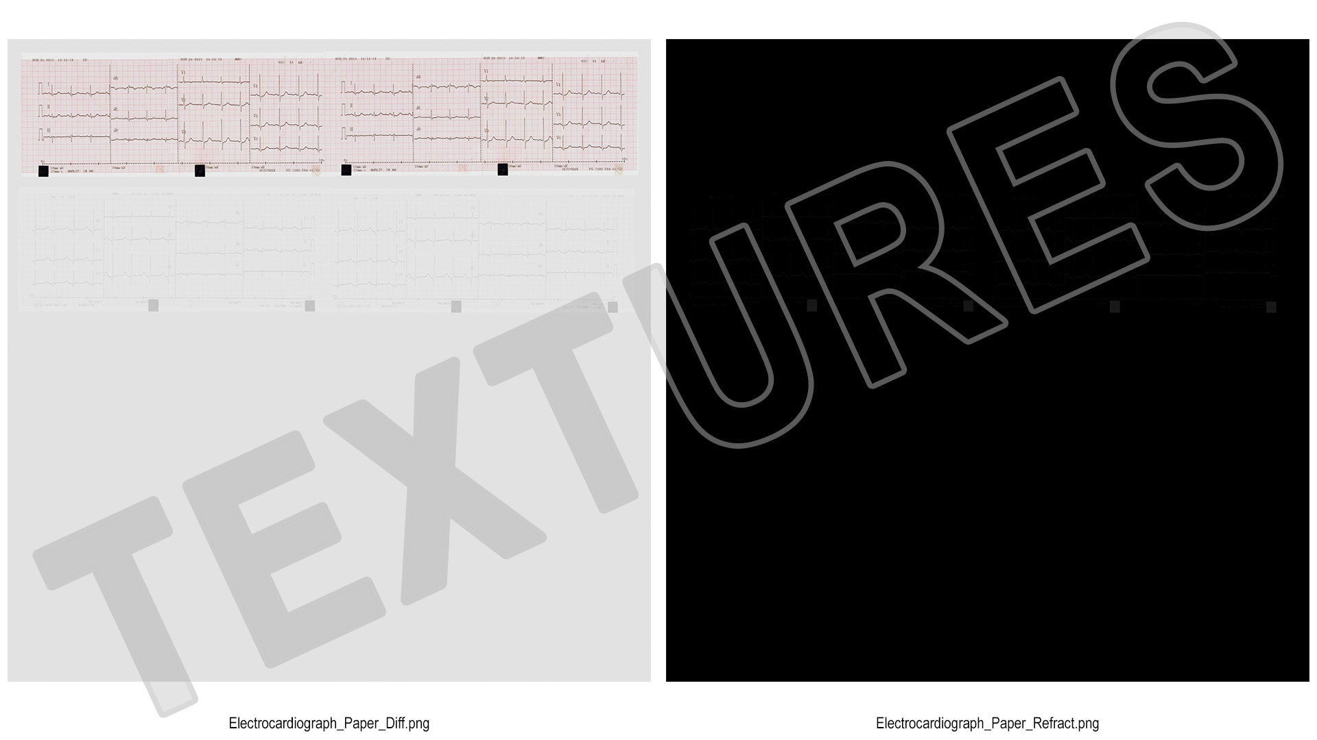 Medical ECG Paper Roll 3D