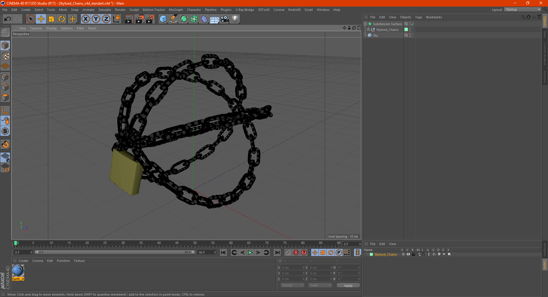 3D model Stylized Chains
