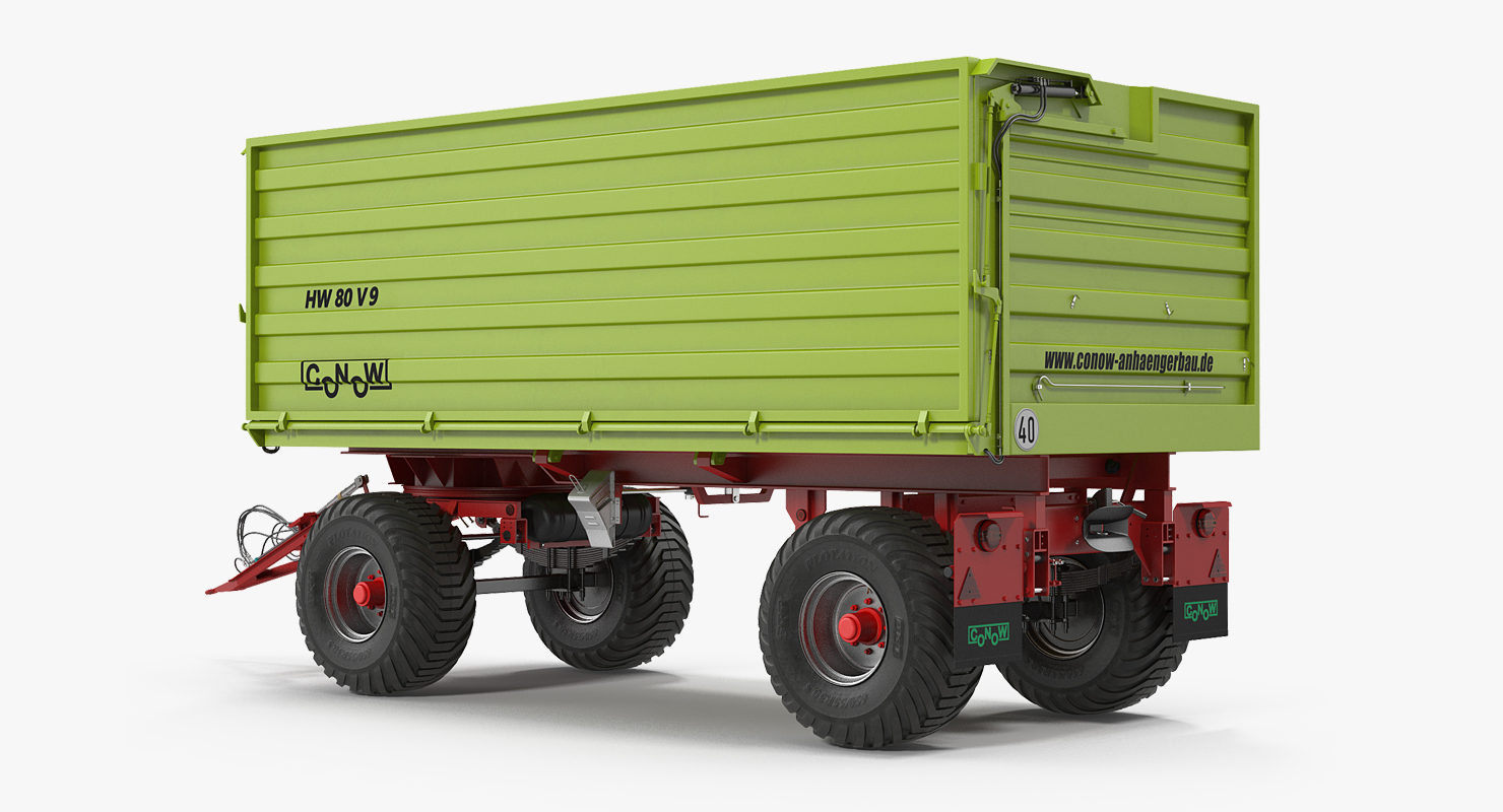 Conow HW-80 v9 Dump Trailer 3D