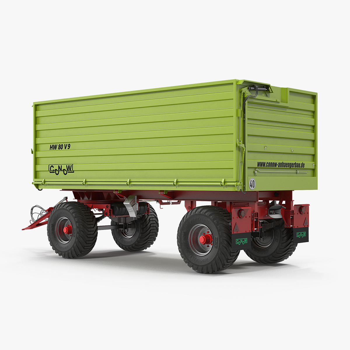 Conow HW-80 v9 Dump Trailer, view 12
