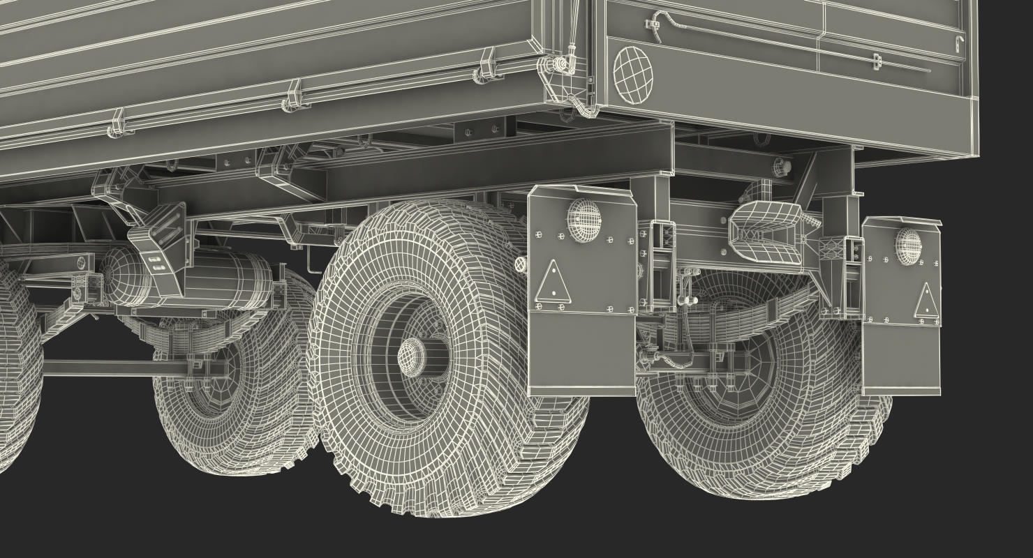 Conow HW-80 v9 Dump Trailer 3D