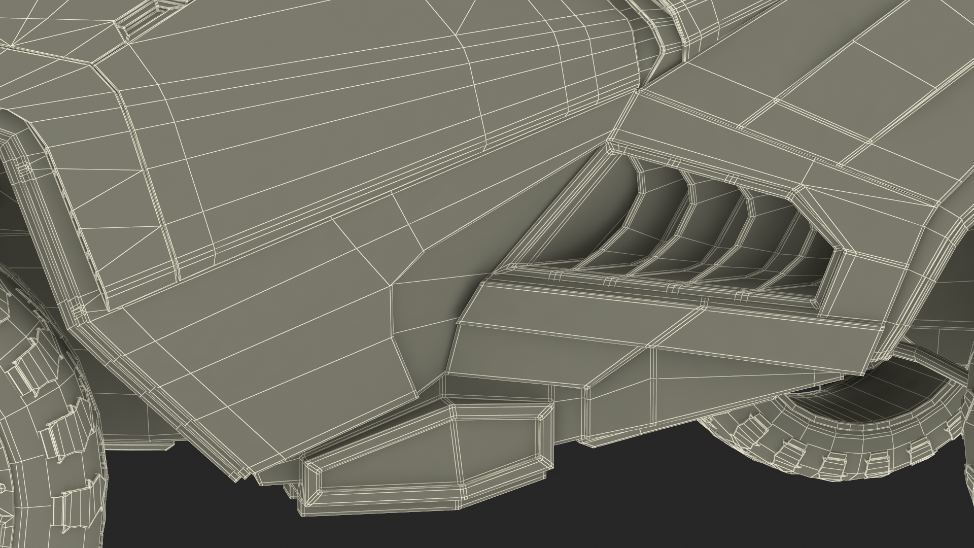3D Futuristic Armored Military Car