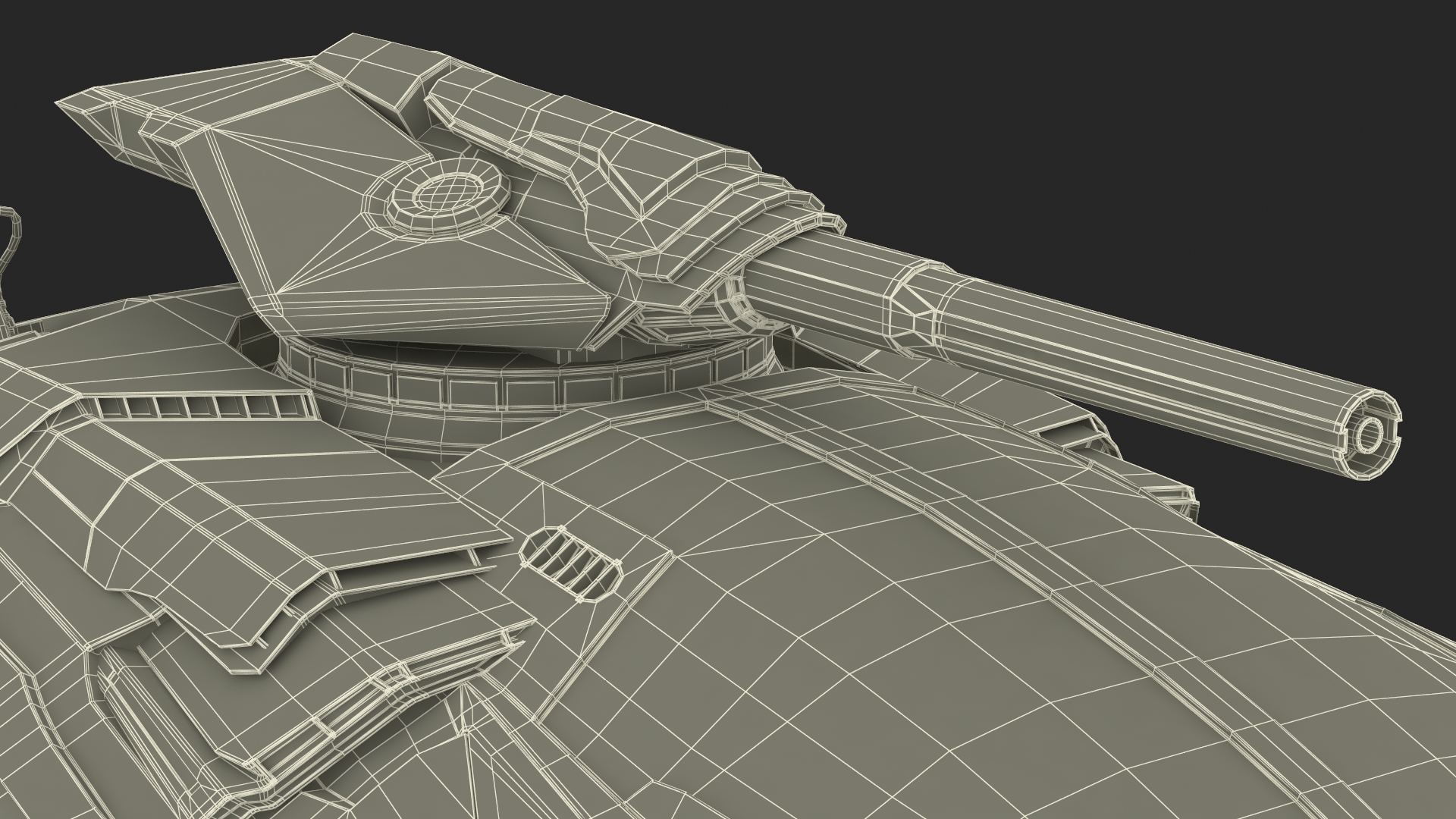 3D Futuristic Armored Military Car