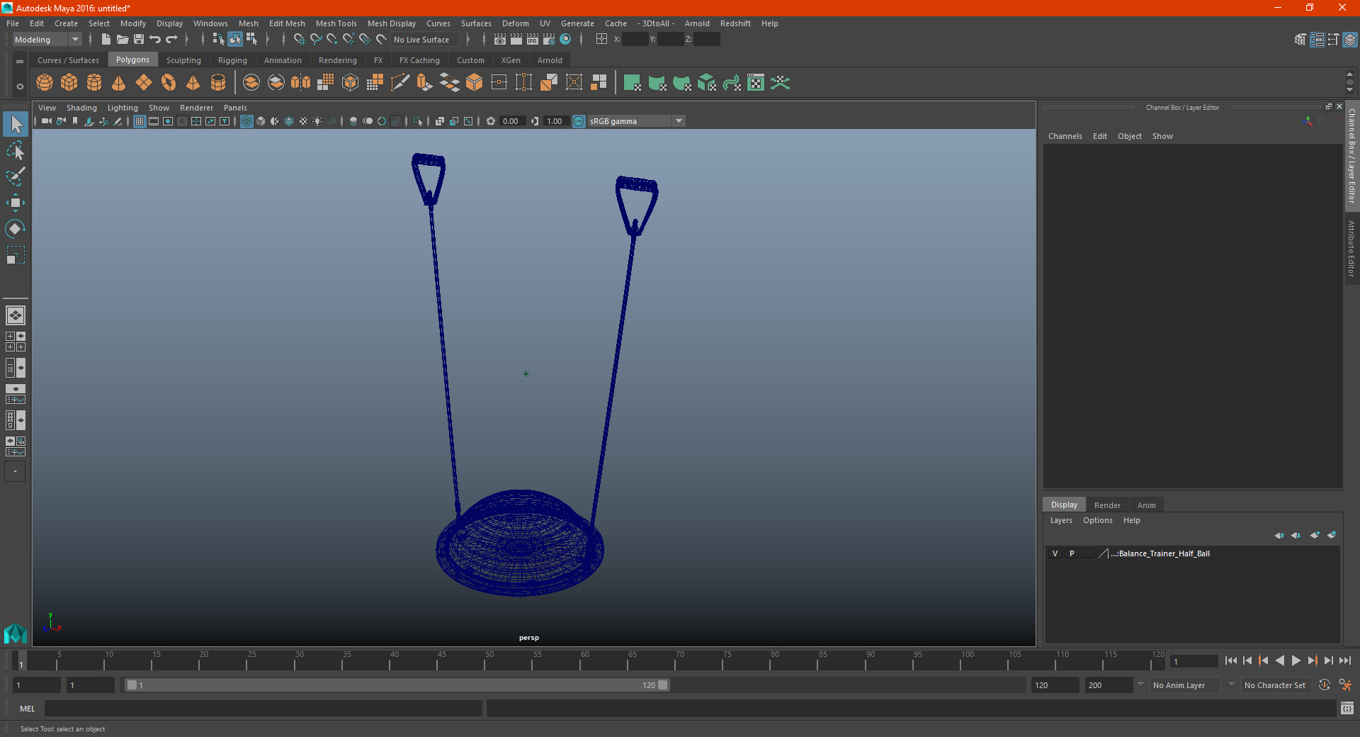 3D model Balance Trainer Half Ball