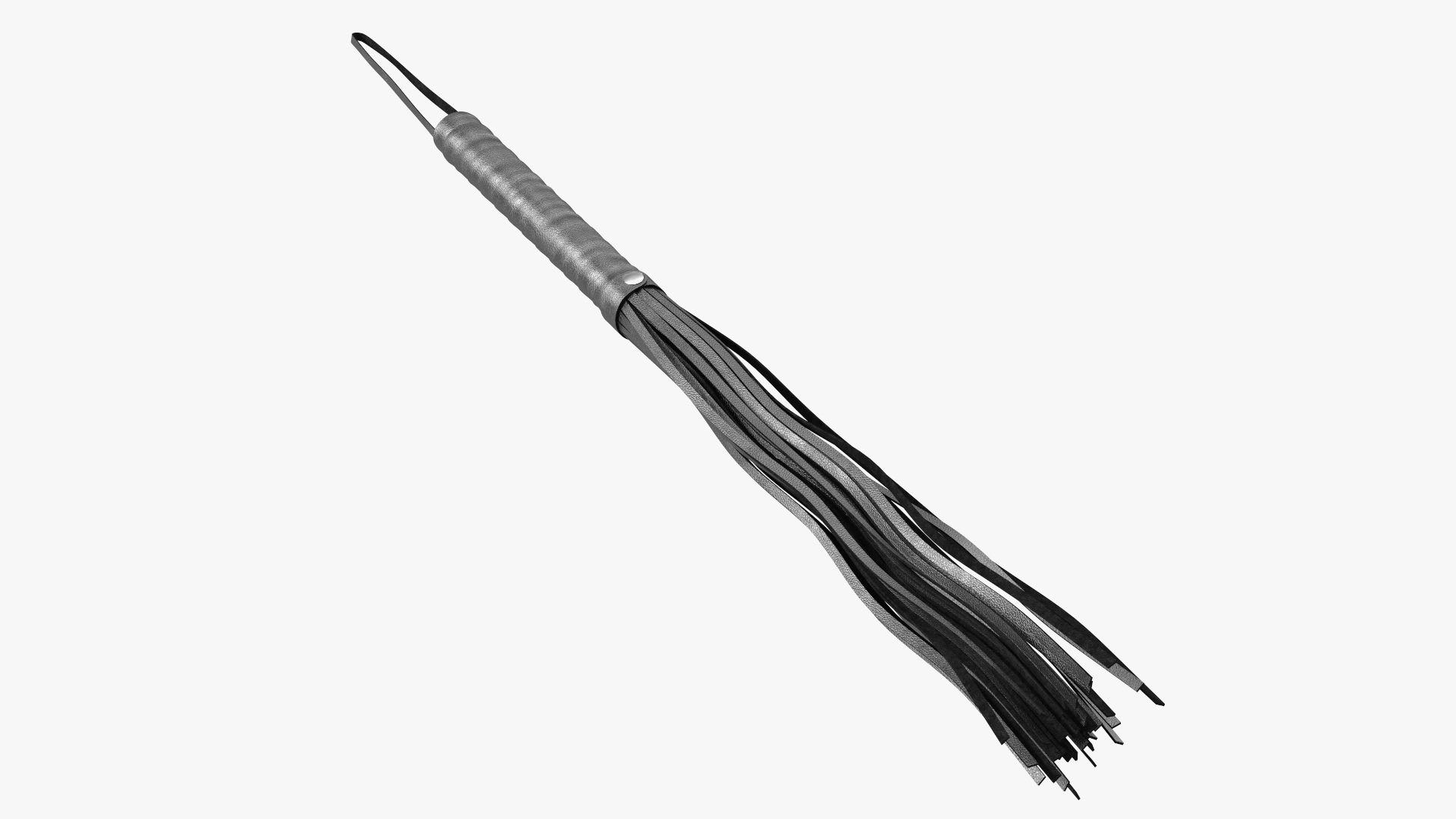 3D Short Whip Black