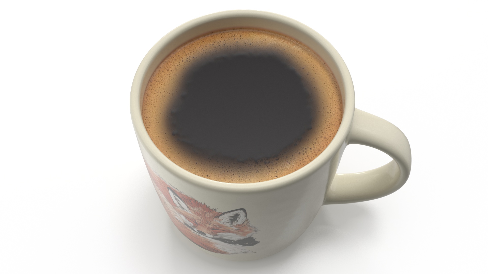 Mug of Coffee with Painting 3D