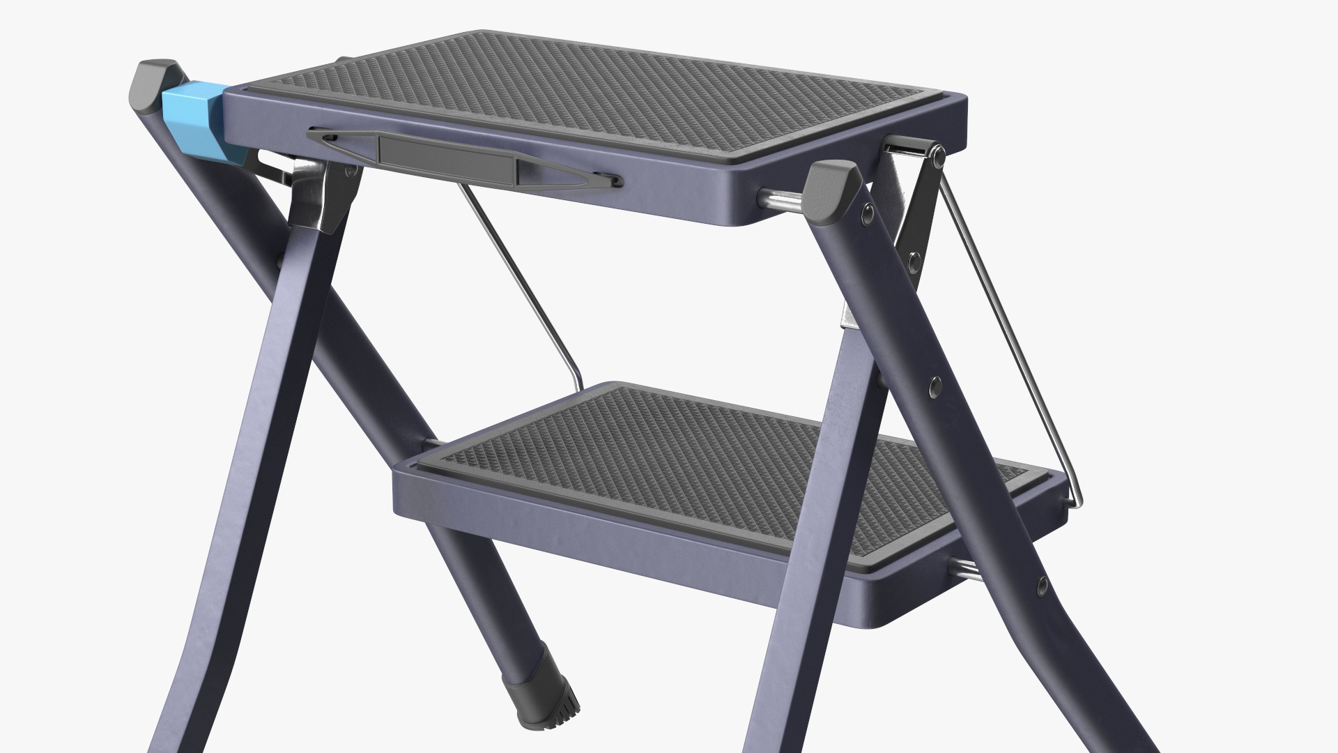 Blue Metallic Step Stool 3D model