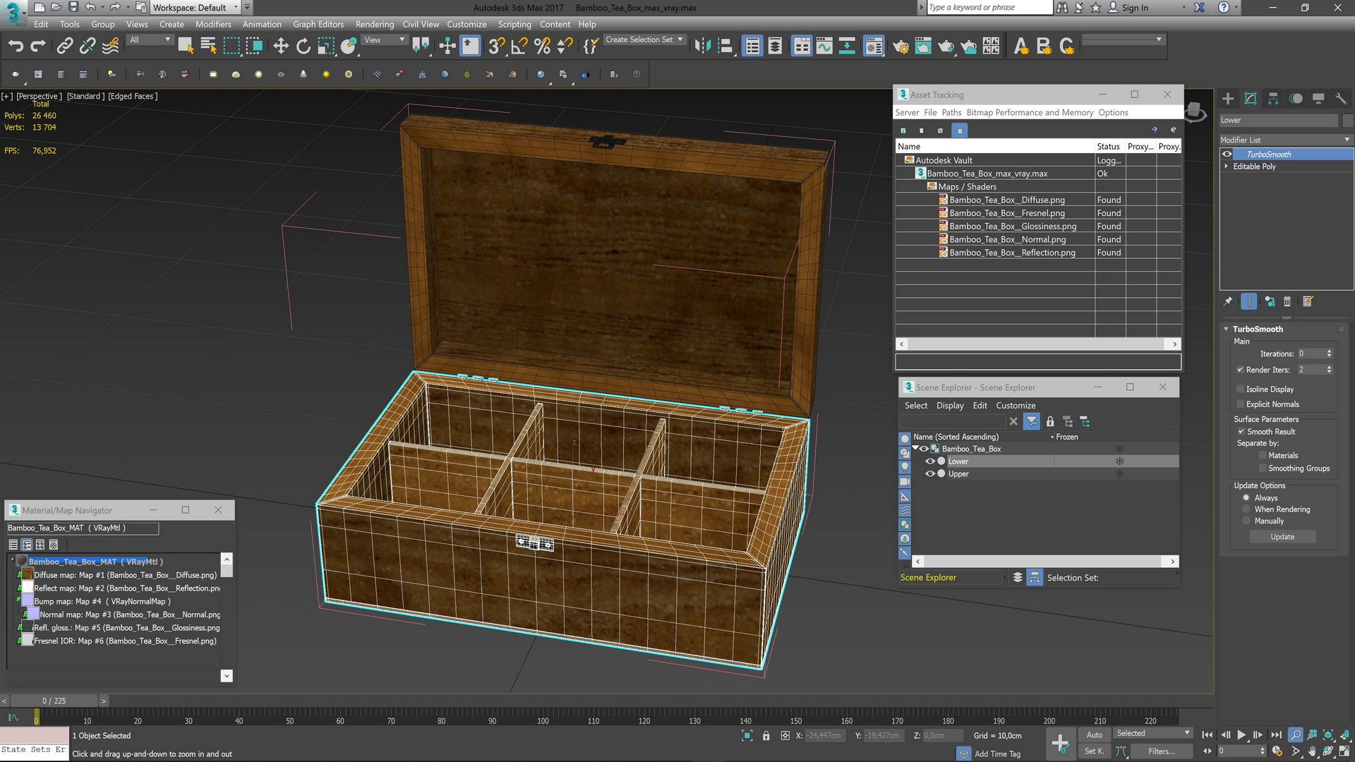 Bamboo Tea Box 3D model