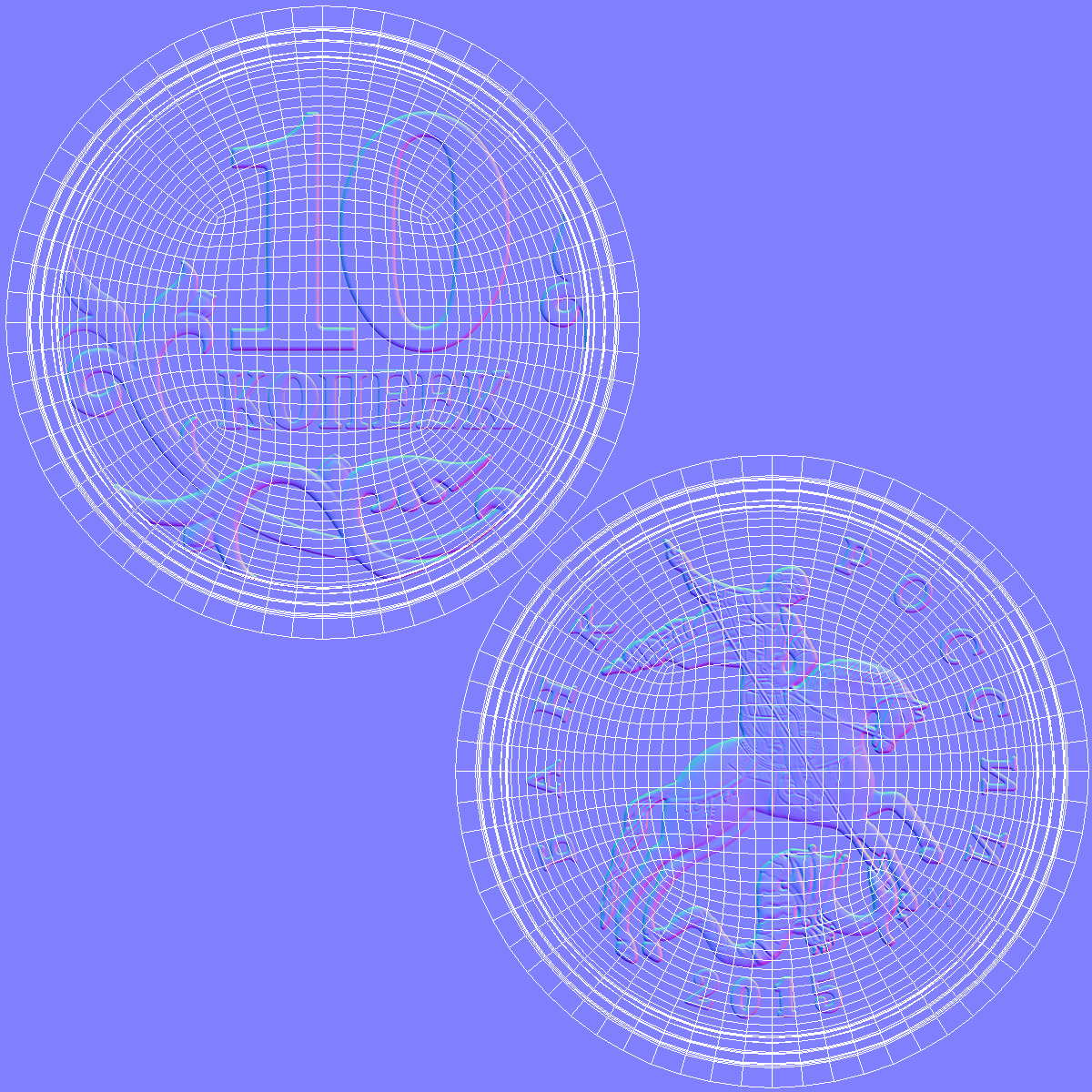 3D Russian 10 Kopek Coin